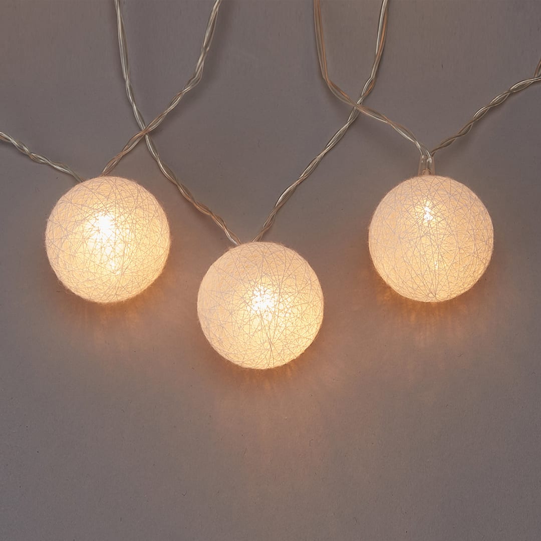 Cotton Ball String Lights Kmart