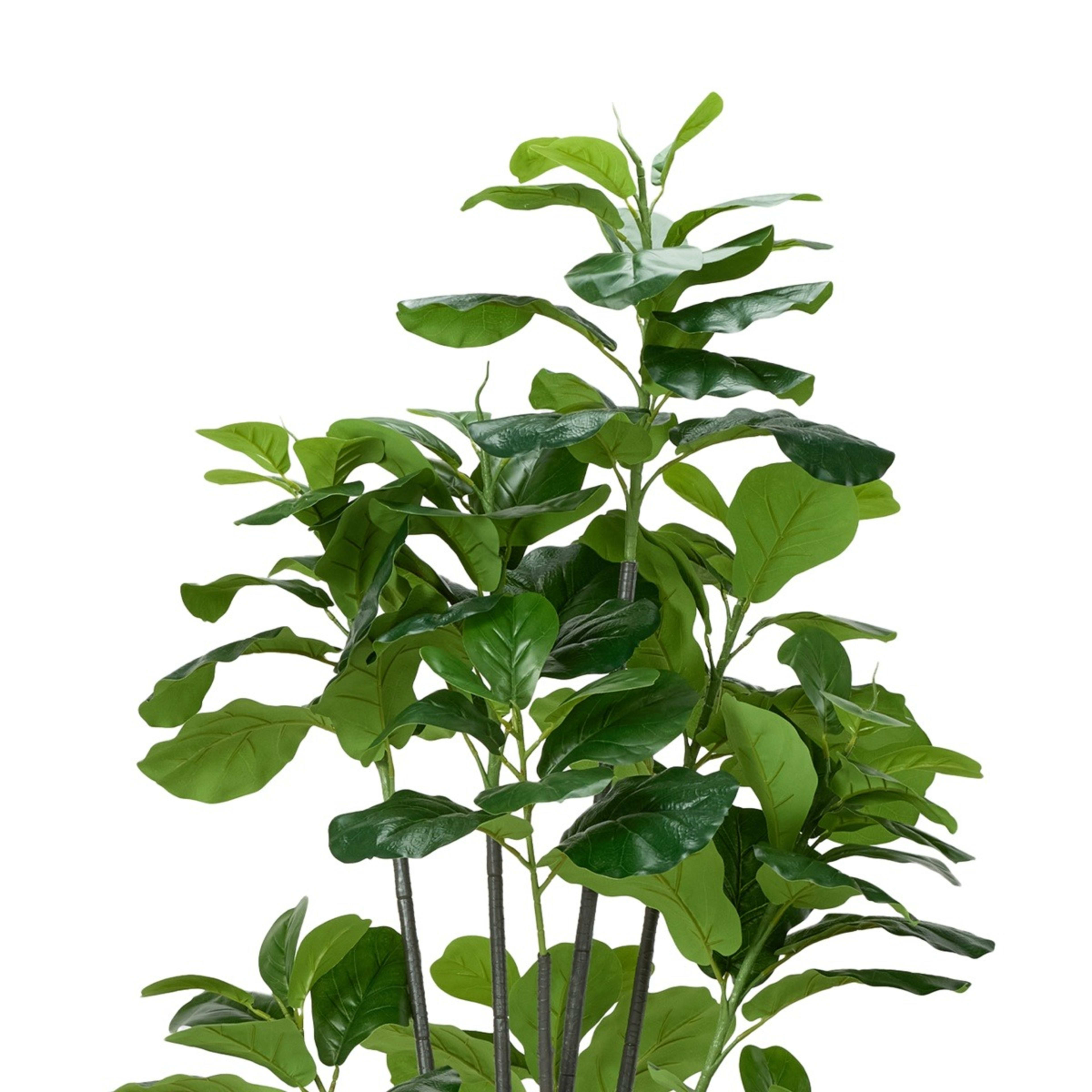 3 Tall Artificial Fiddle Fig Leaf, 3 of 5