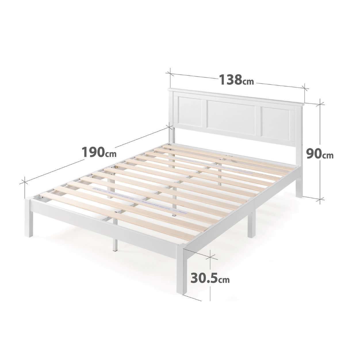 Double Bed Hamptons Bed Frame - Kmart