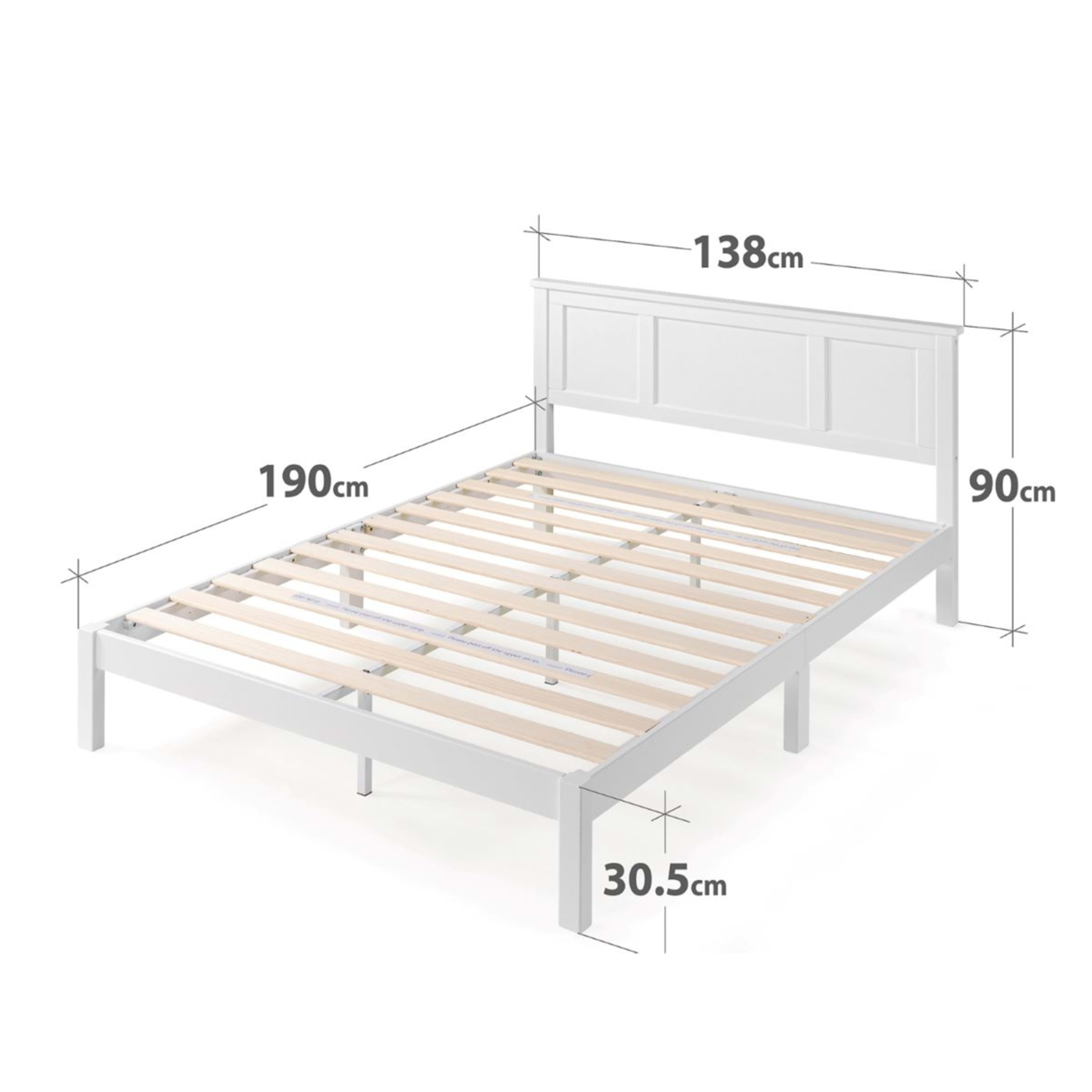 Double Bed Hamptons Bed Frame Kmart
