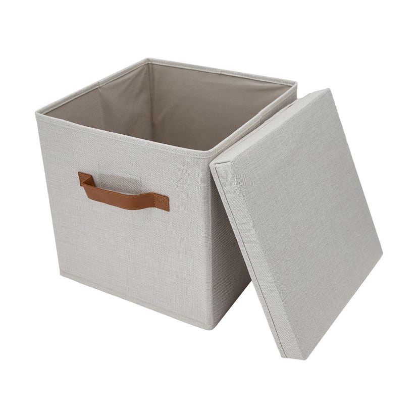 Linen Look Storage Box Kmart