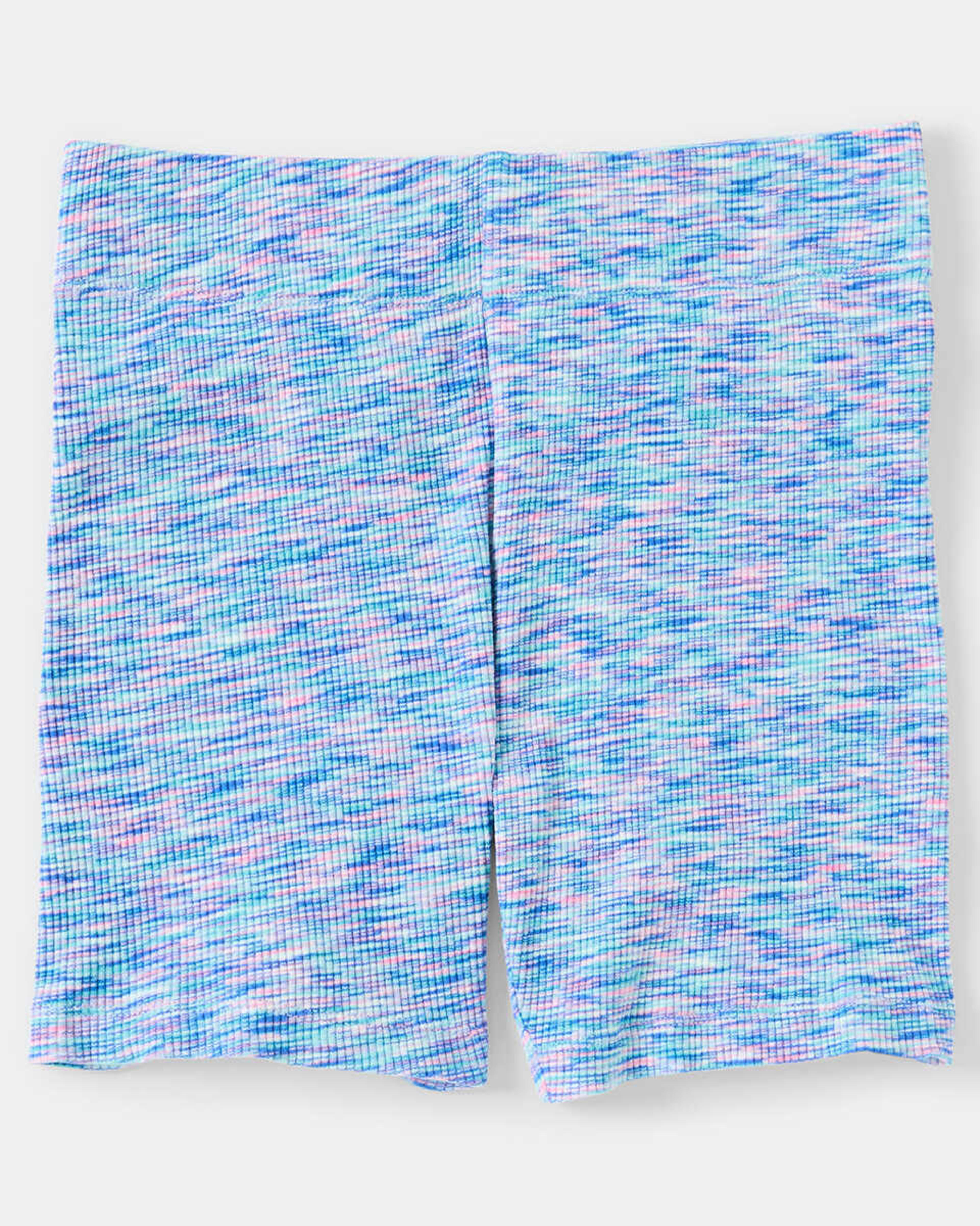 7 Rib Bike Shorts Blu Sp Dye, 7 of 8
