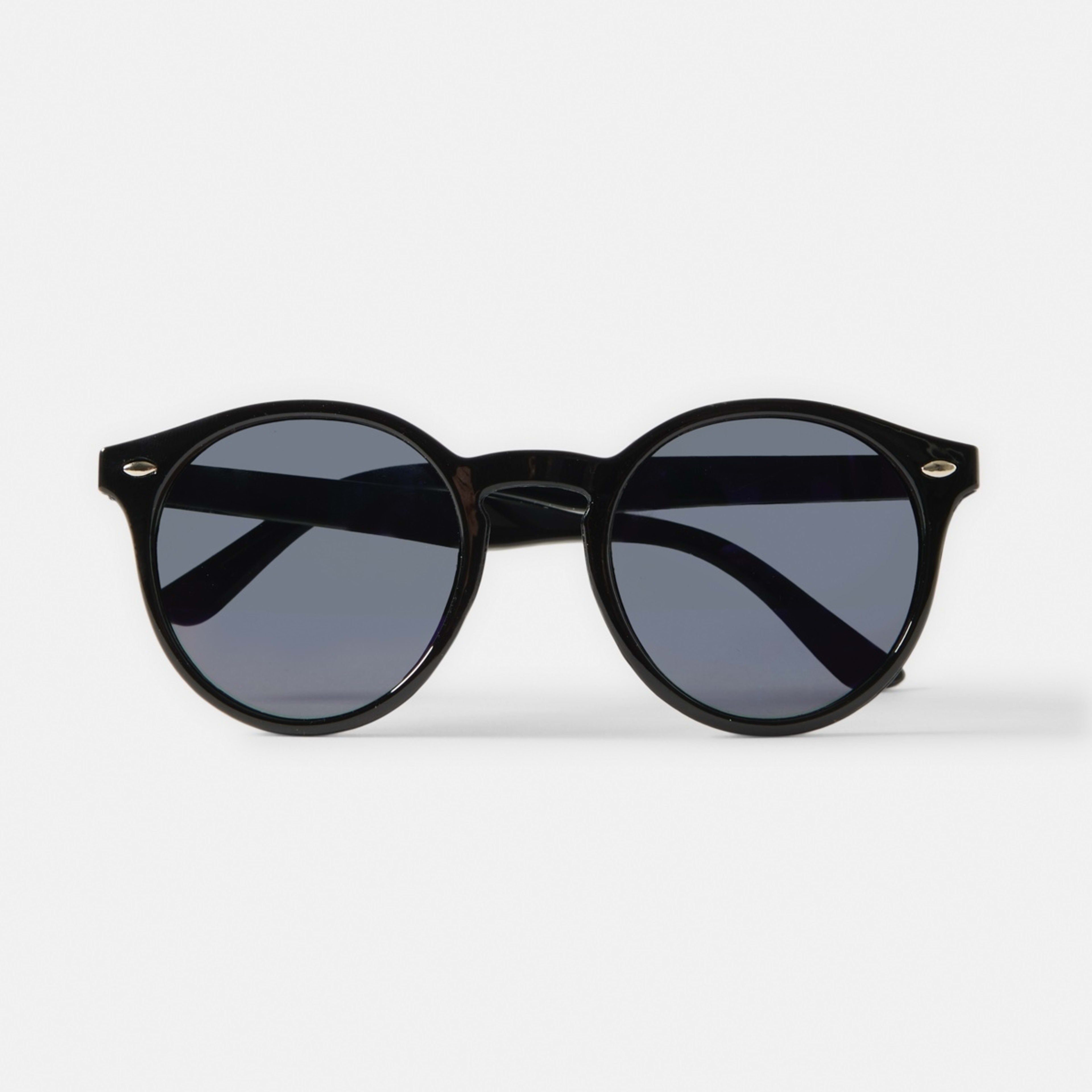 2 Kids Round Sunglasses - Black Black, 2 of 4