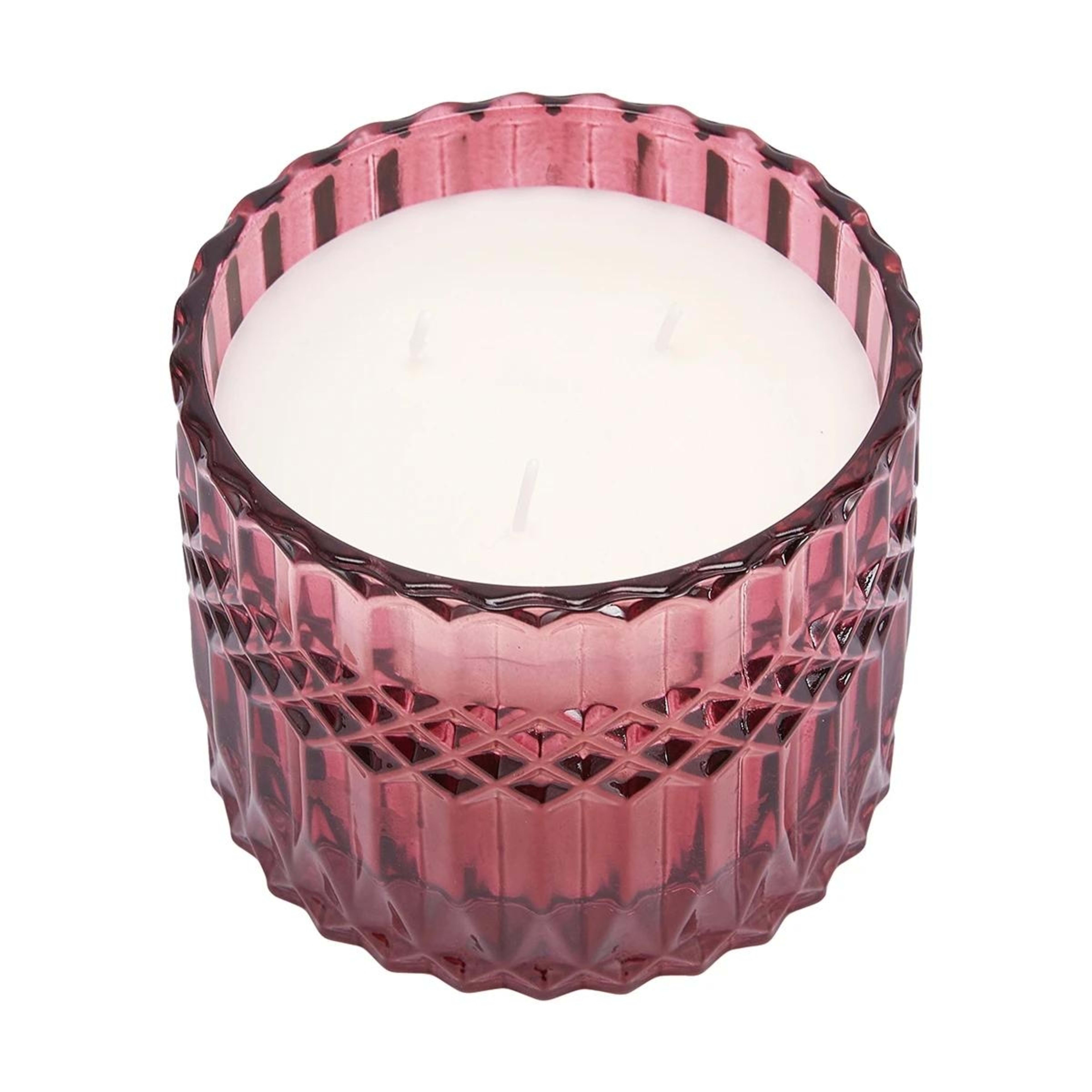 2 Dark Orchid and Rose Shiraz Geo Fragrant Candle, 2 of 4