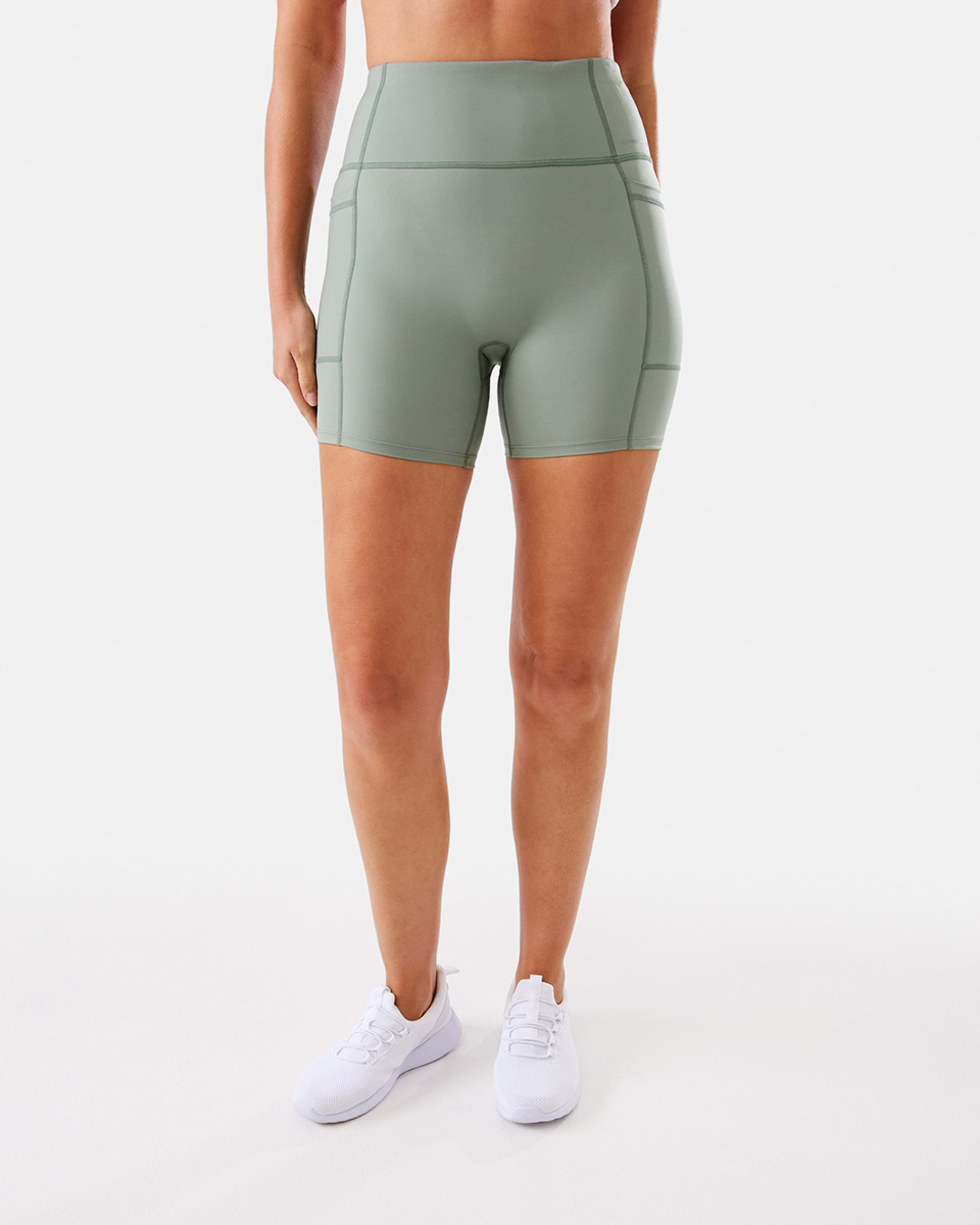 6 Active Womens Train Bike Shorts Sumer Sage, 6 of 6