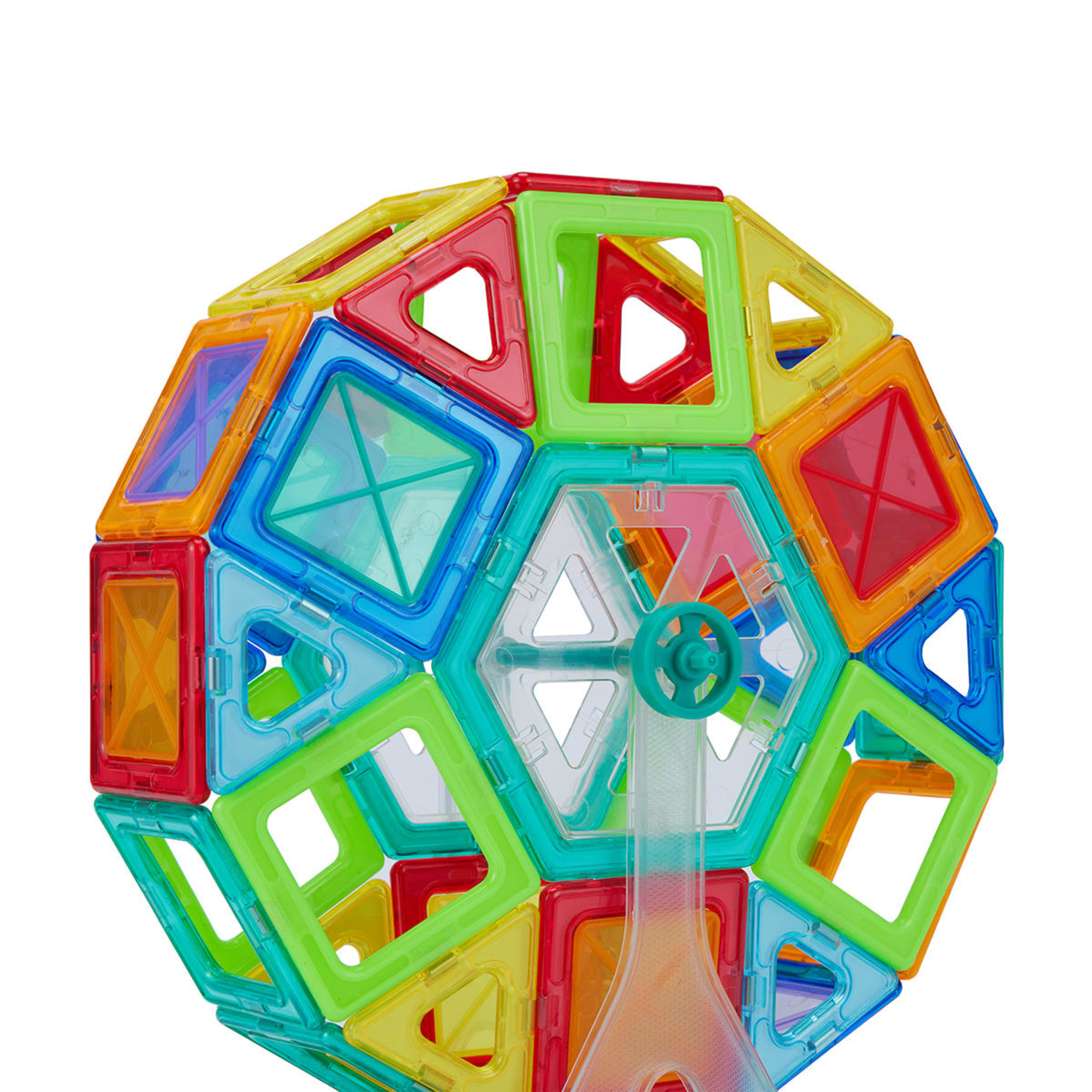 57 Piece Magnetic Tiles Ferris Wheel Set - Kmart