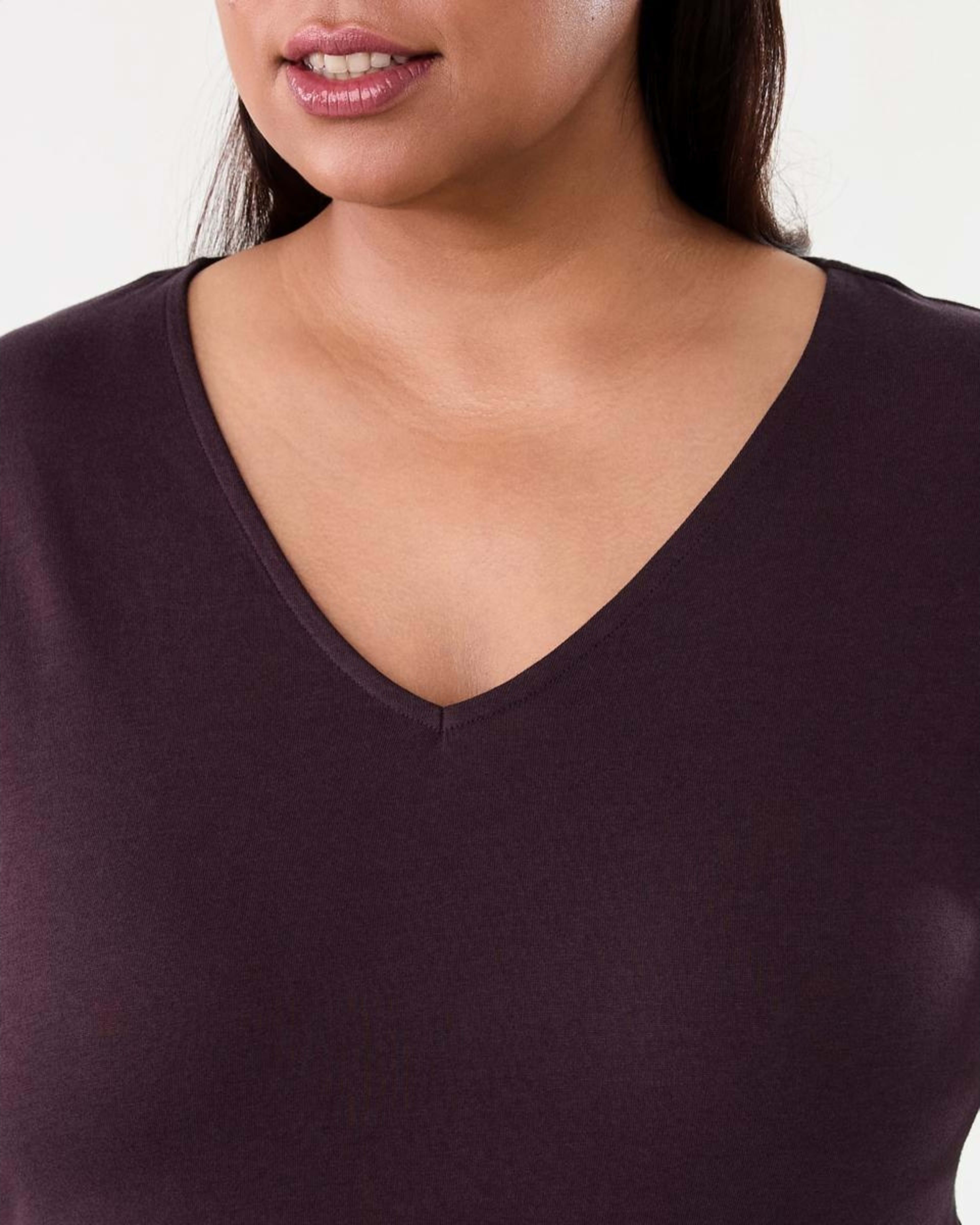 5 Curve Short Sleeve Frill Tier Knit Mini Dress Fudge, 5 of 8