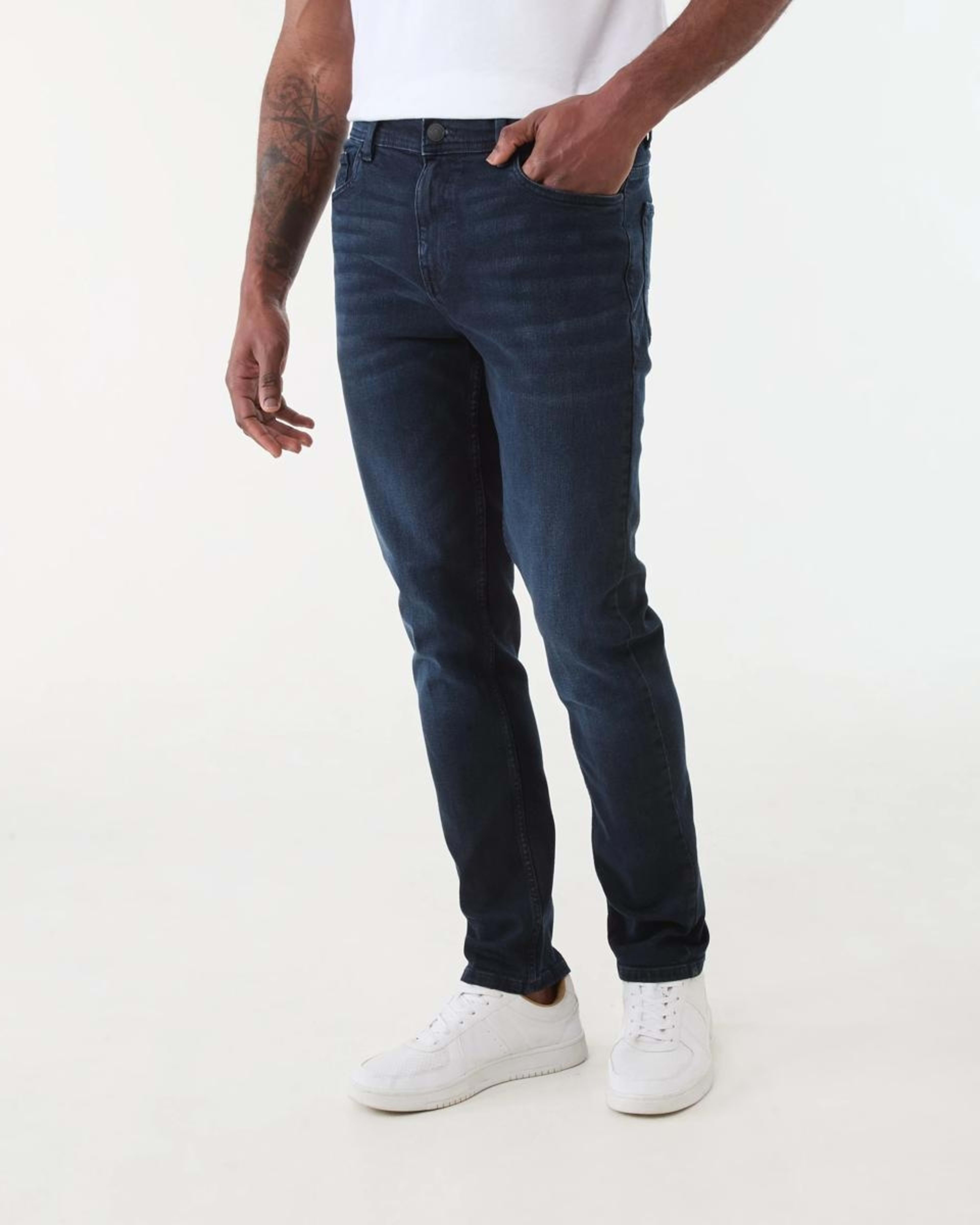 2 Slim Fit Stretch Jeans Blu Blk, 2 of 5