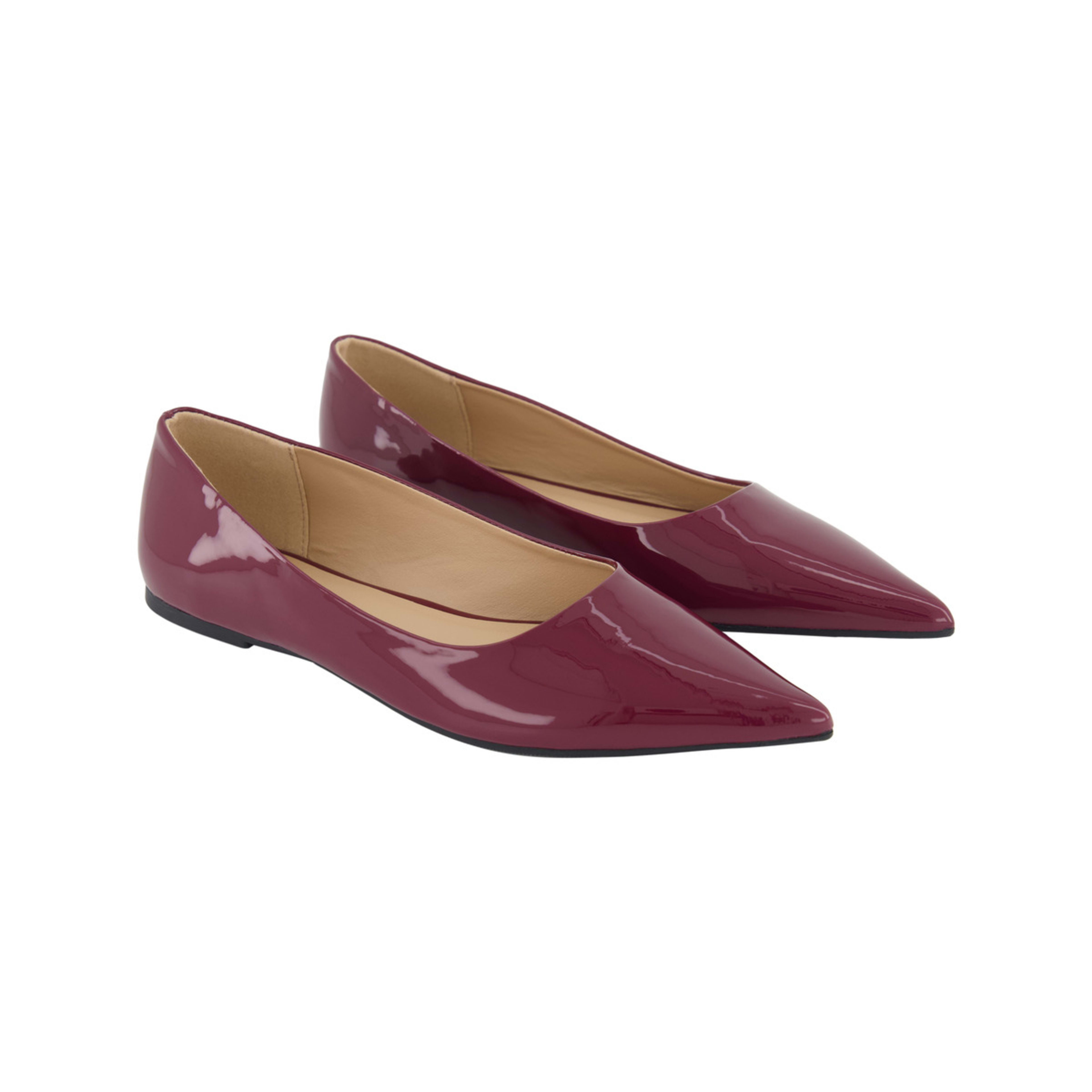 2 Pointed Toe Flats Cranberry, 2 of 5