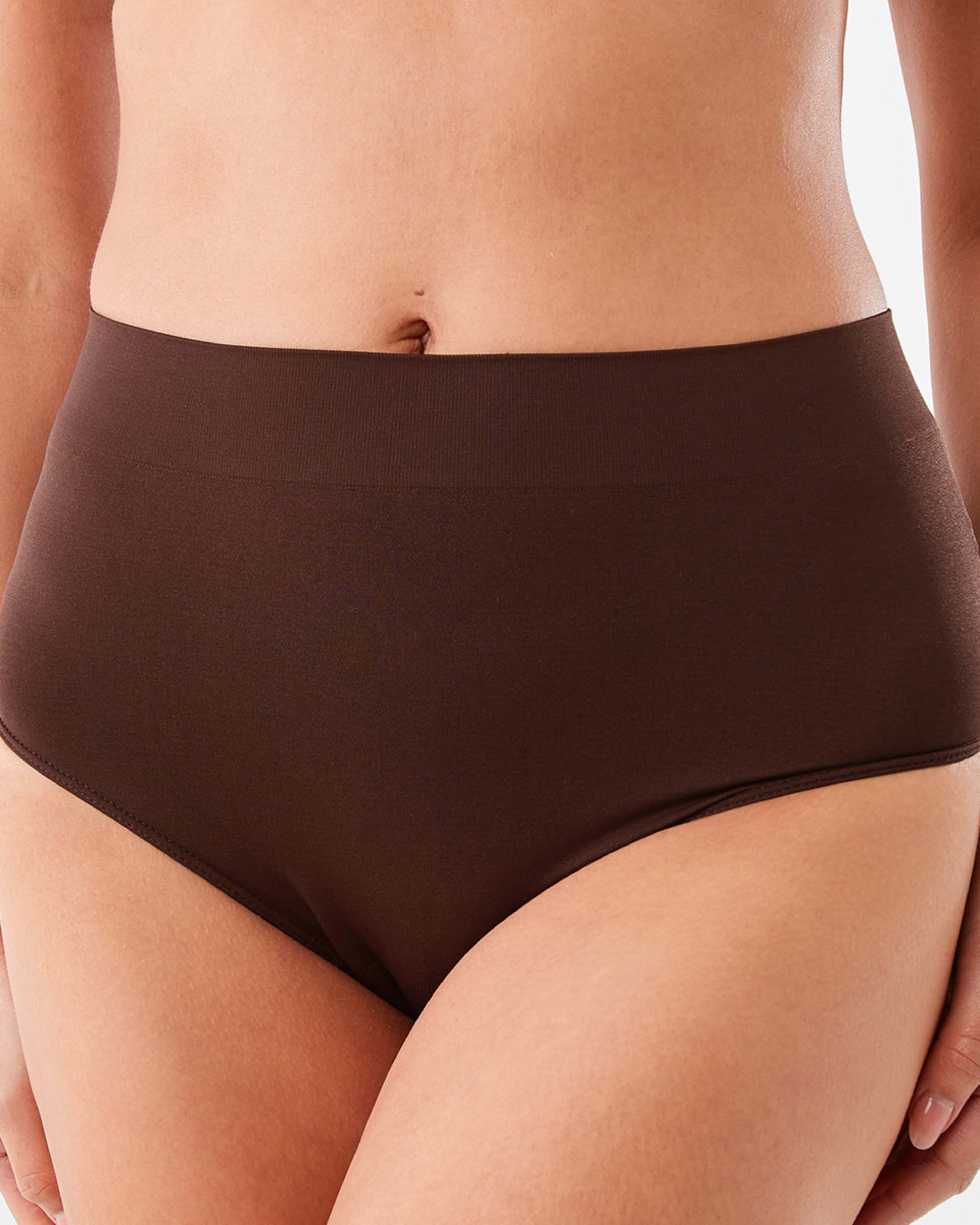 5 3 Pack Ultra Smooth Seamfree Full Briefs LILLY PINK, HYDRANGEA, CHOCOLATE FUDGE, 5 of 8