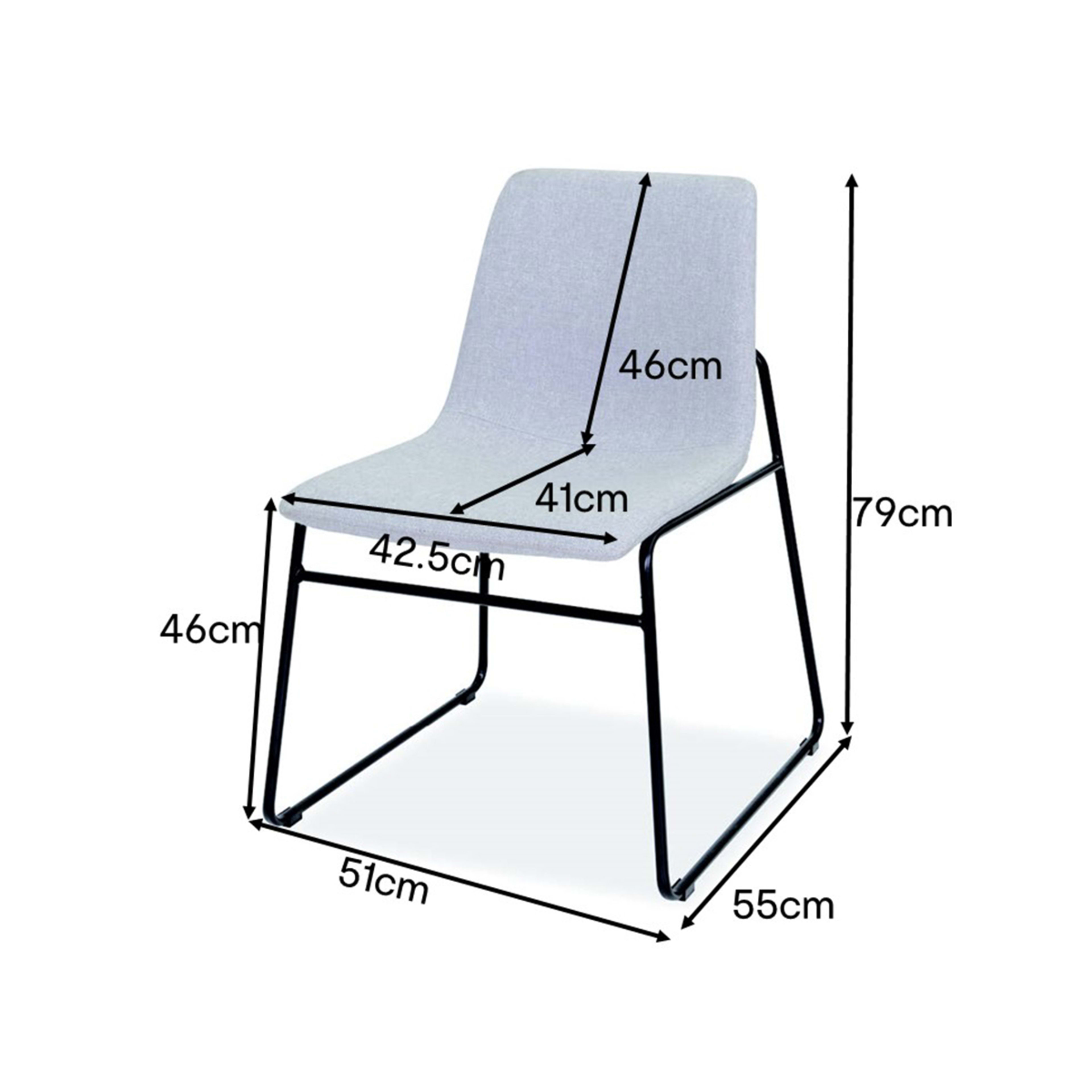 Dining Chair - Grey - Kmart NZ