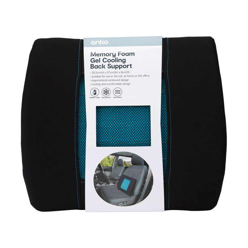Memory Foam Gel Cooling Back Support Kmart
