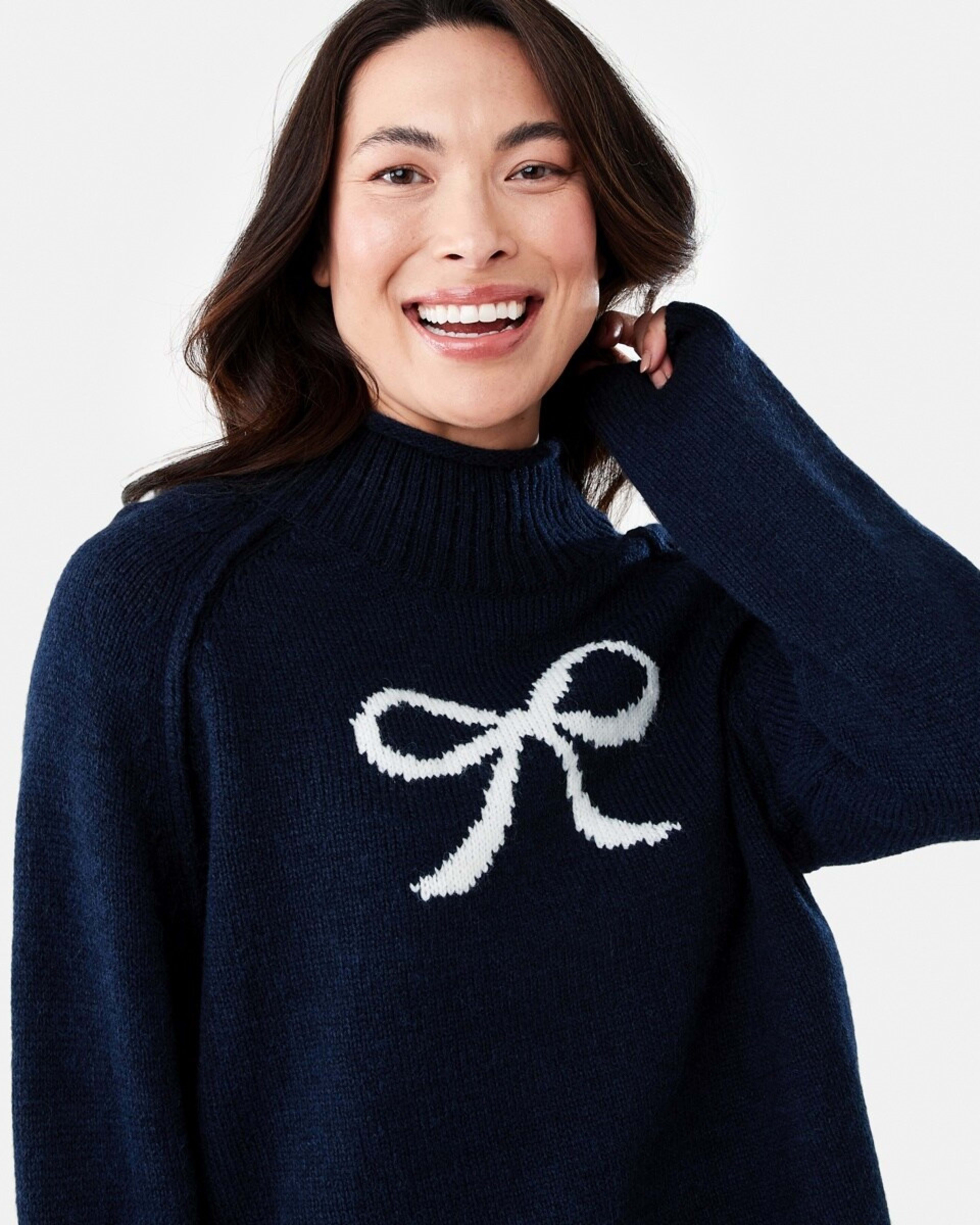 4 Jacquard Jumper Bow, 4 of 5