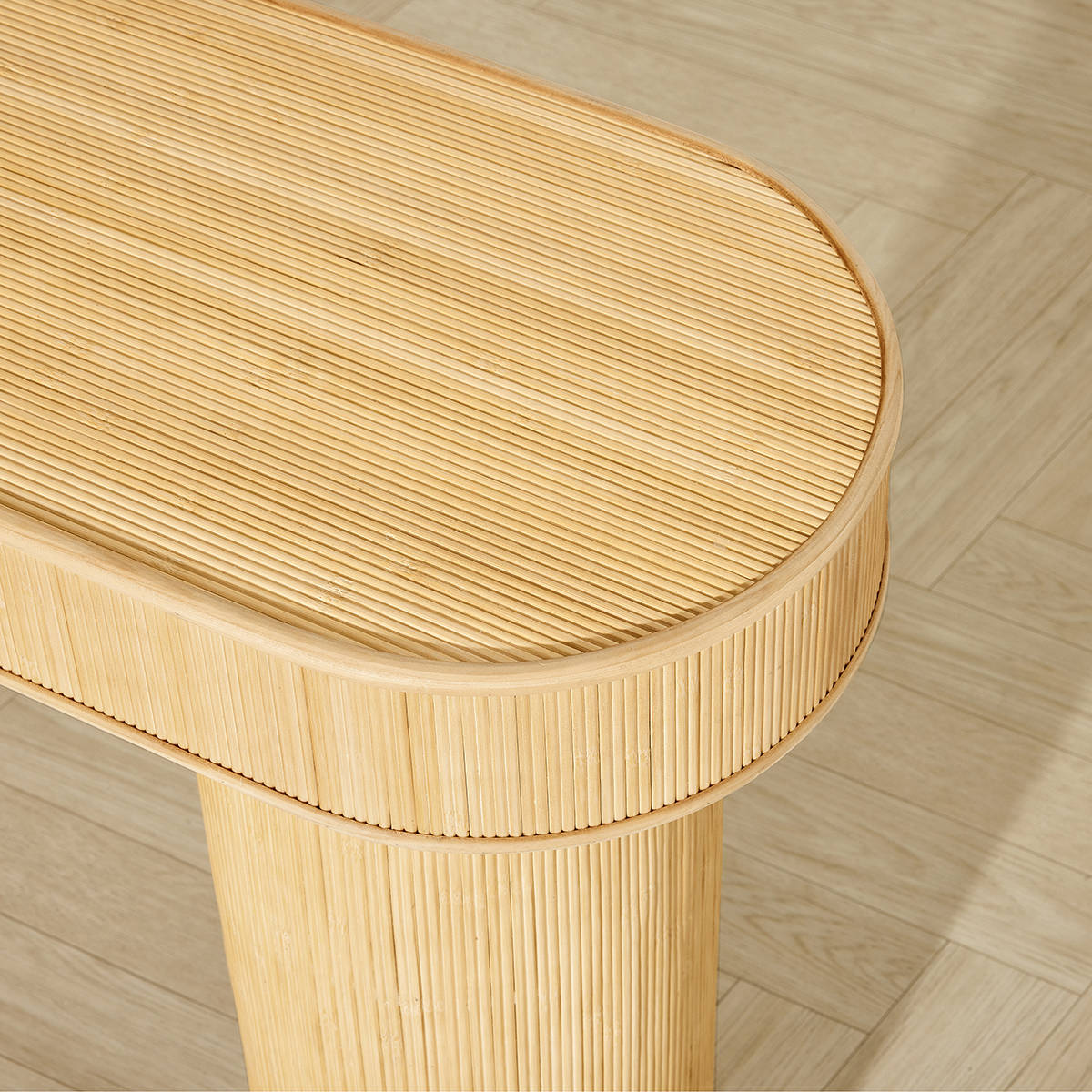 Bamboo Inlay Hallway Table Kmart