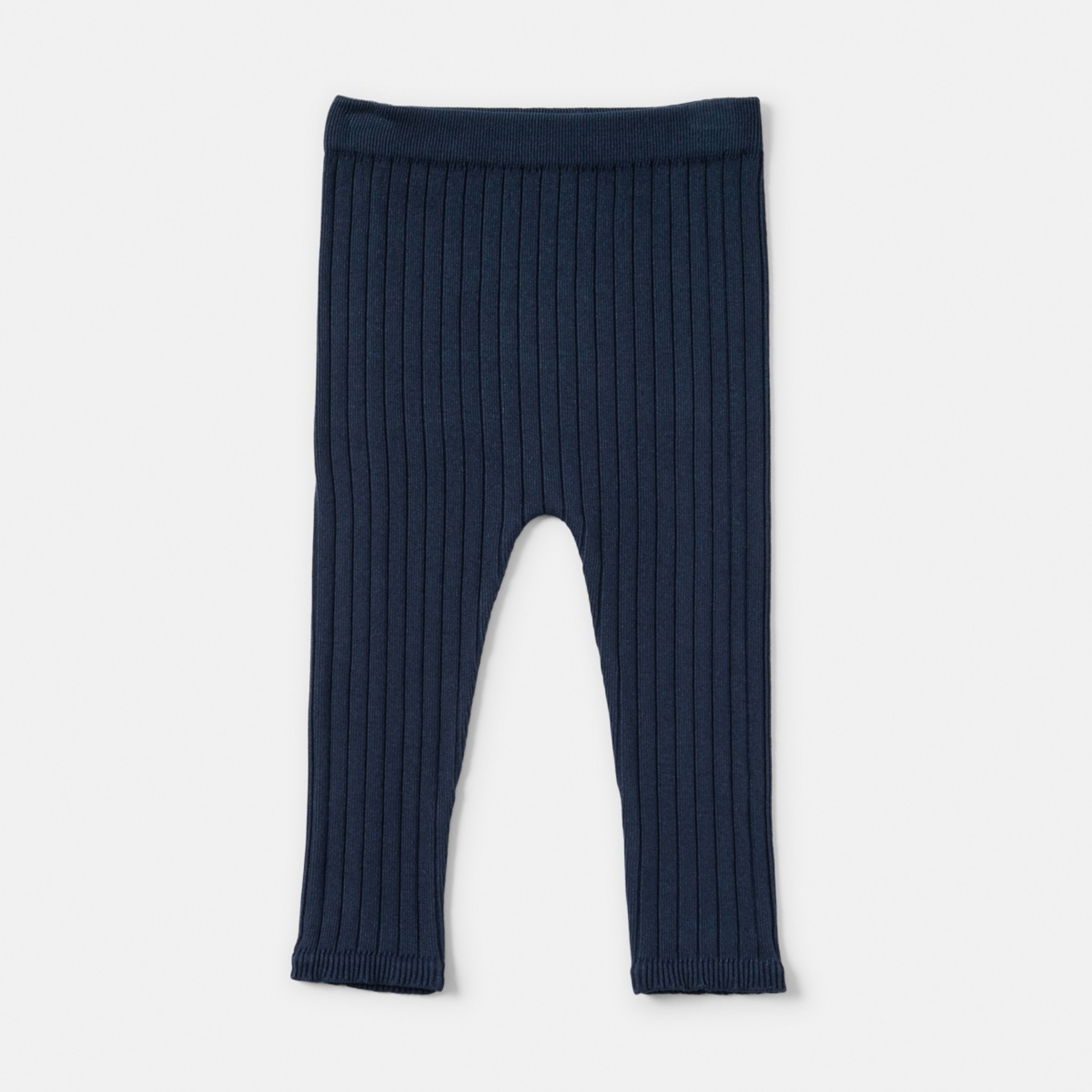 4 2 Pack Rib Leggings Blue, White Marle, 4 of 6