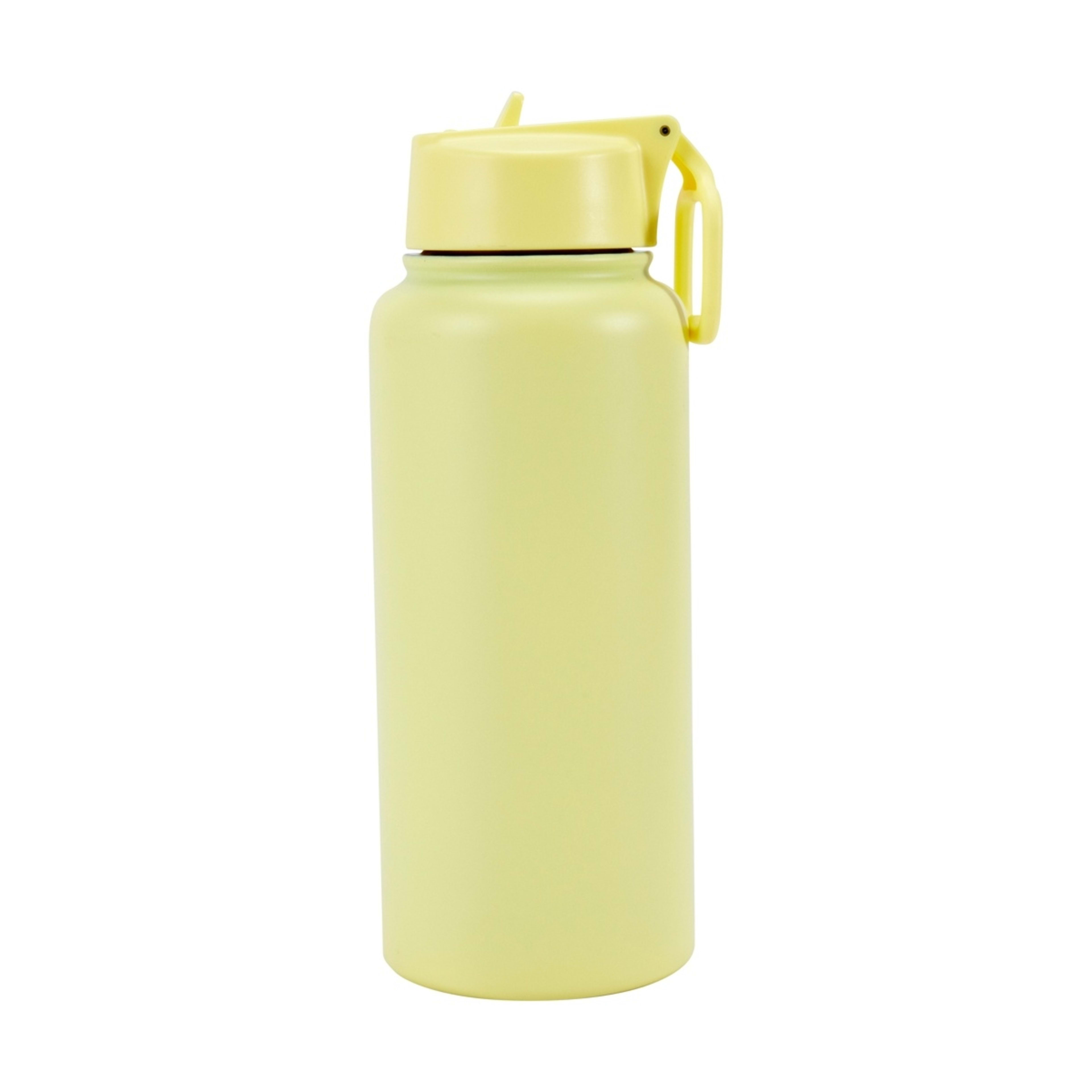 960ml Yellow Double Wall Insulated Cylinder Drink Bottle - Kmart