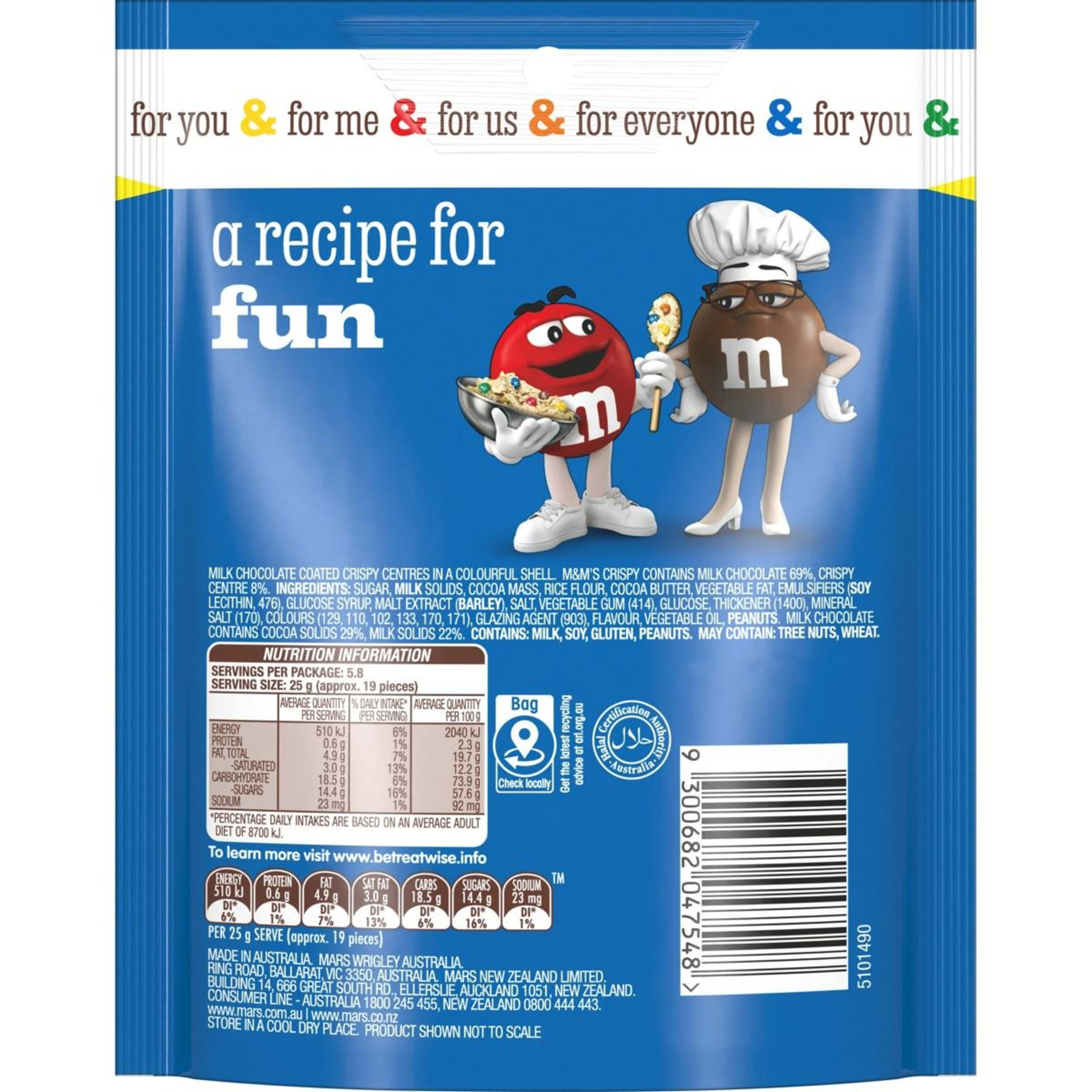 2 M&M's Crispy Chocolate Bag 145g, 2 of 7