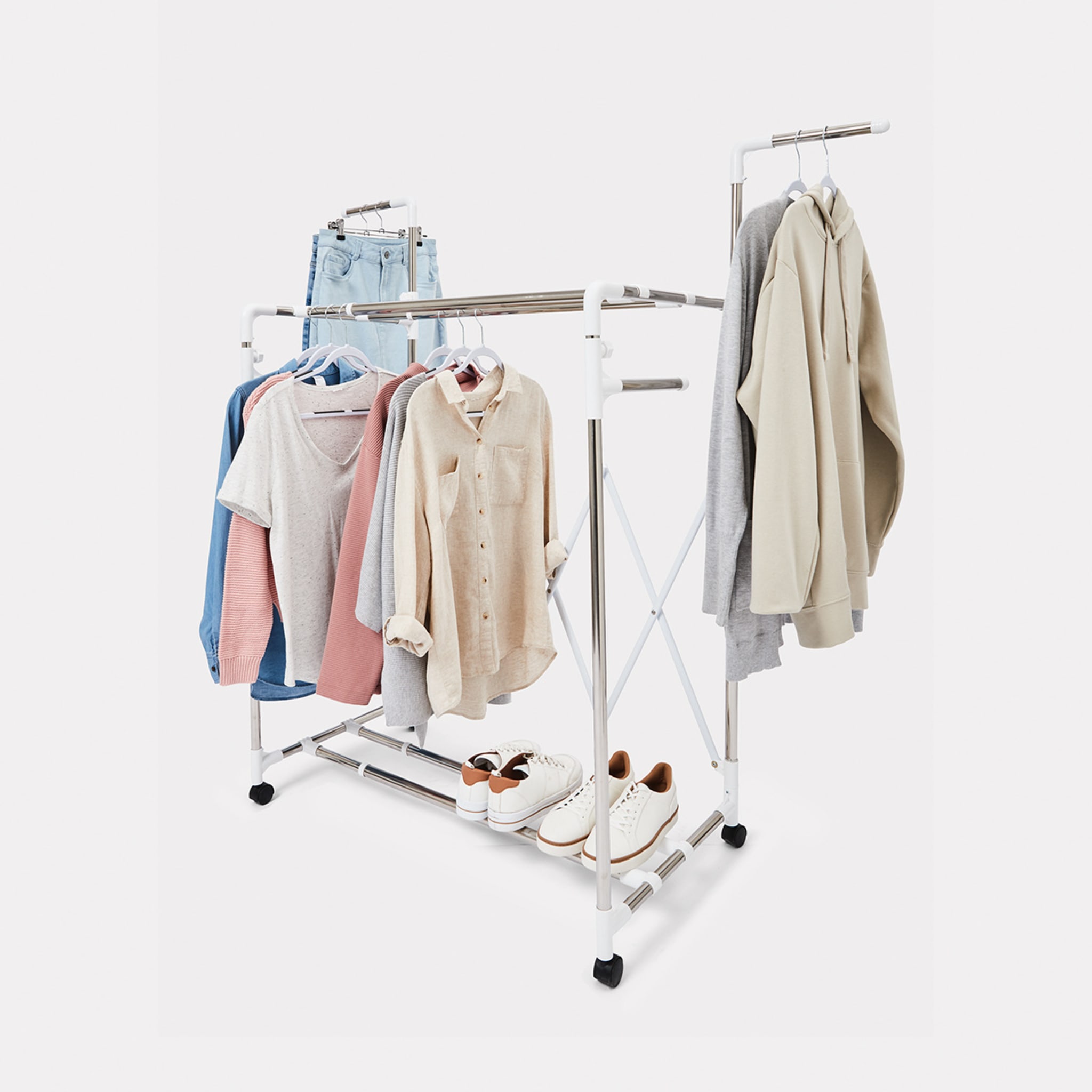 3 Tier Extendable Garment Rack Kmart