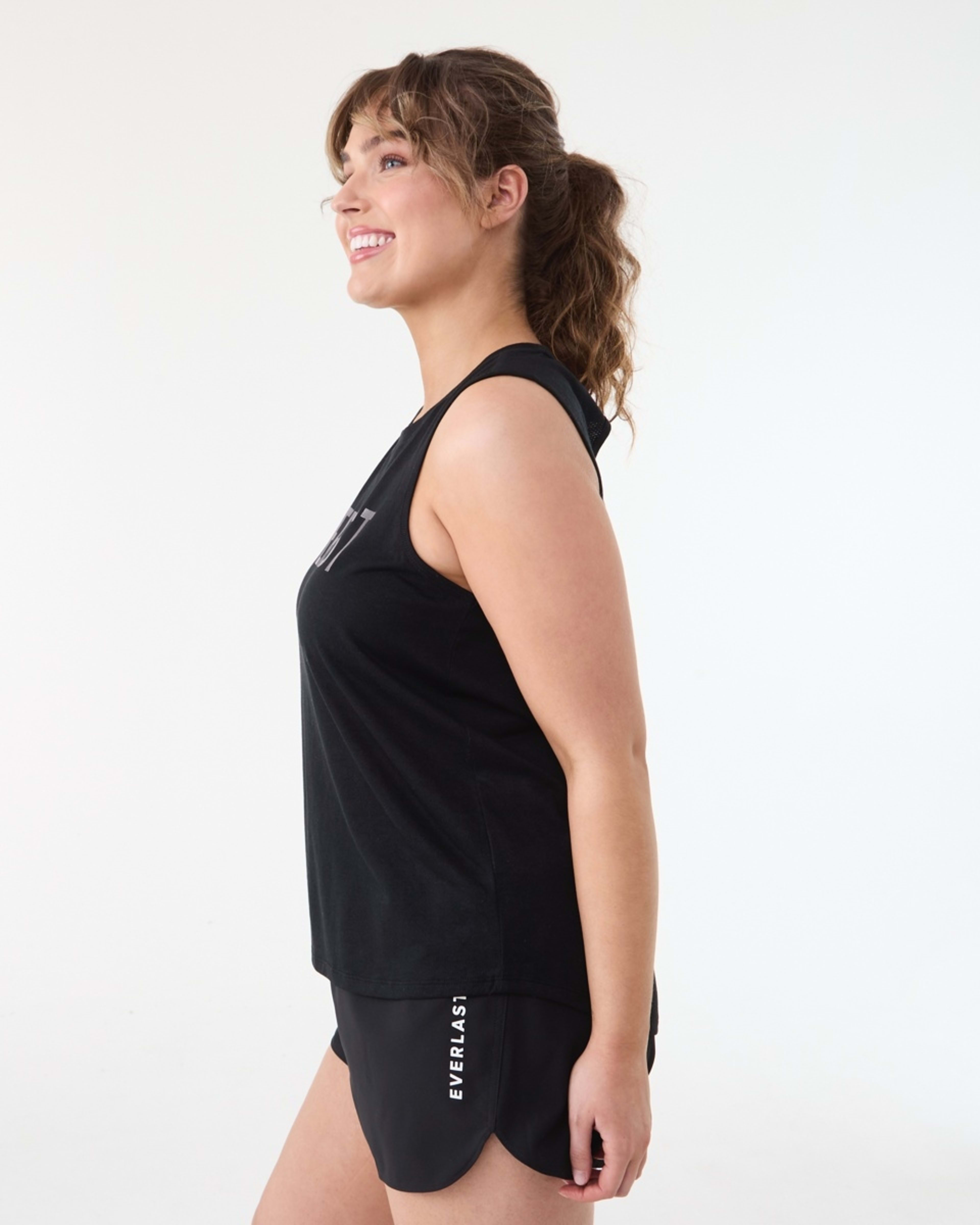 2 Everlast Womens Keyhole Tank EVERLAST VINTAGE BLACK, 2 of 6