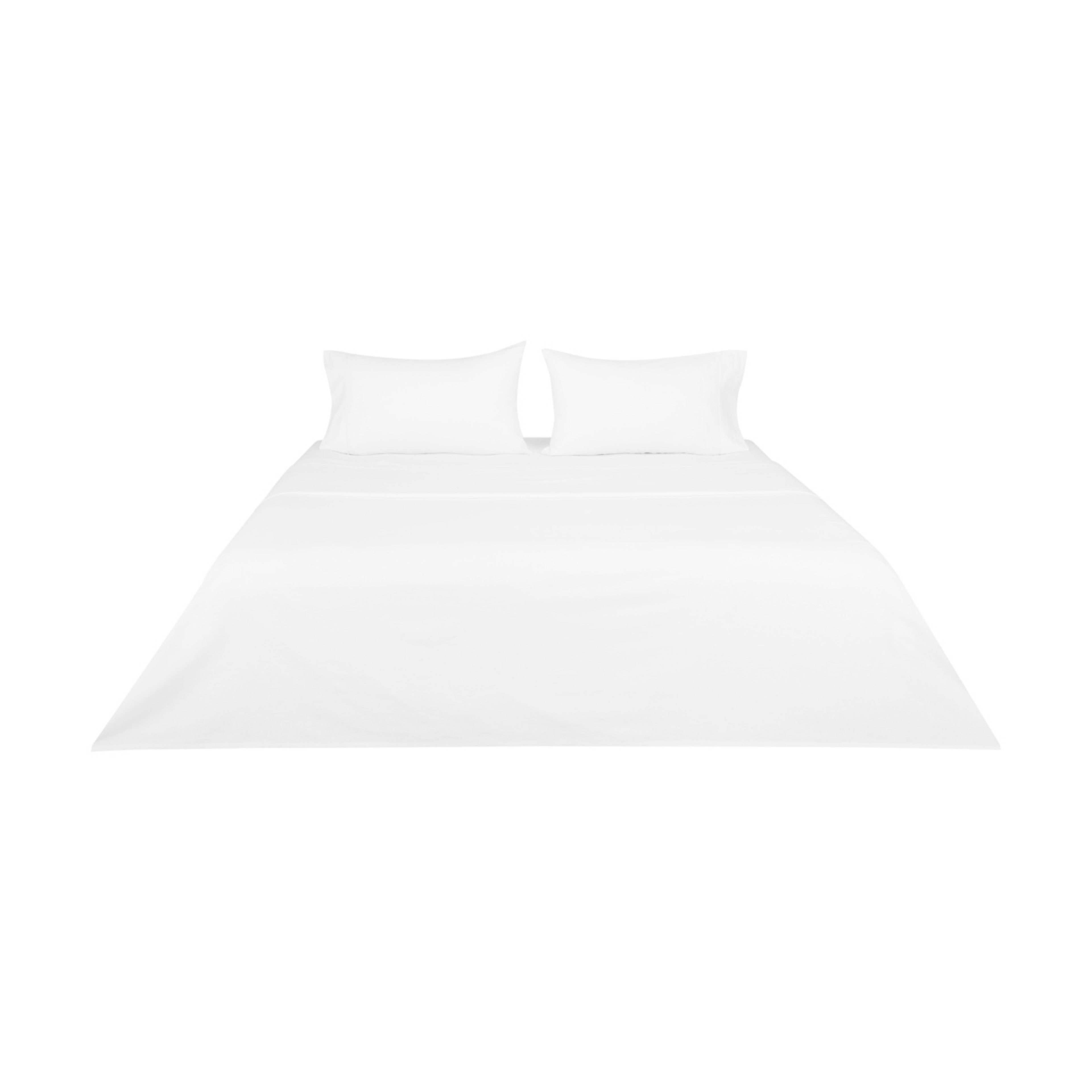 6 Cotton Linen Sheet Set - King Bed, White, 6 of 7