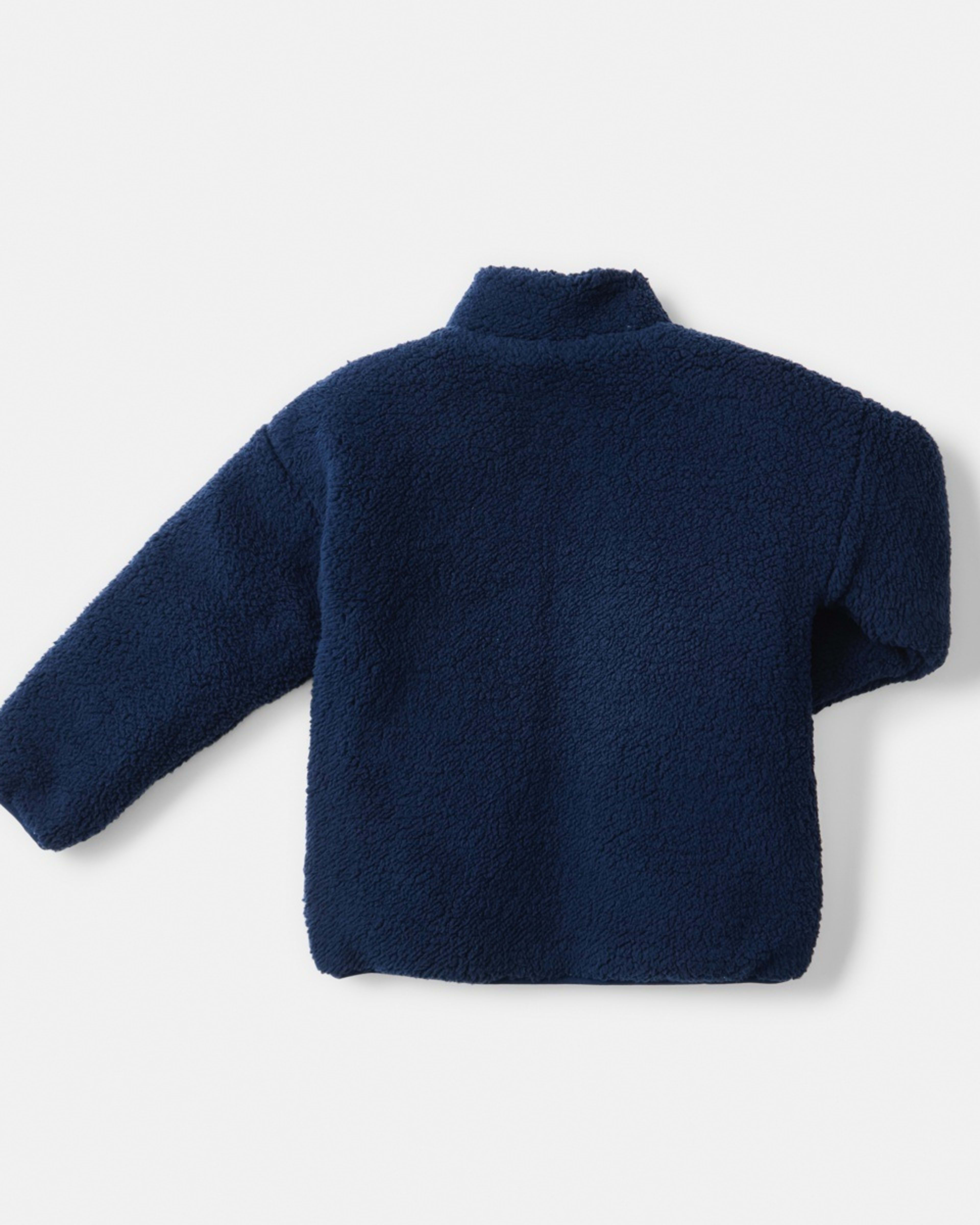 10 Colour Block Sherpa Jacket Dress Blue, 10 of 10