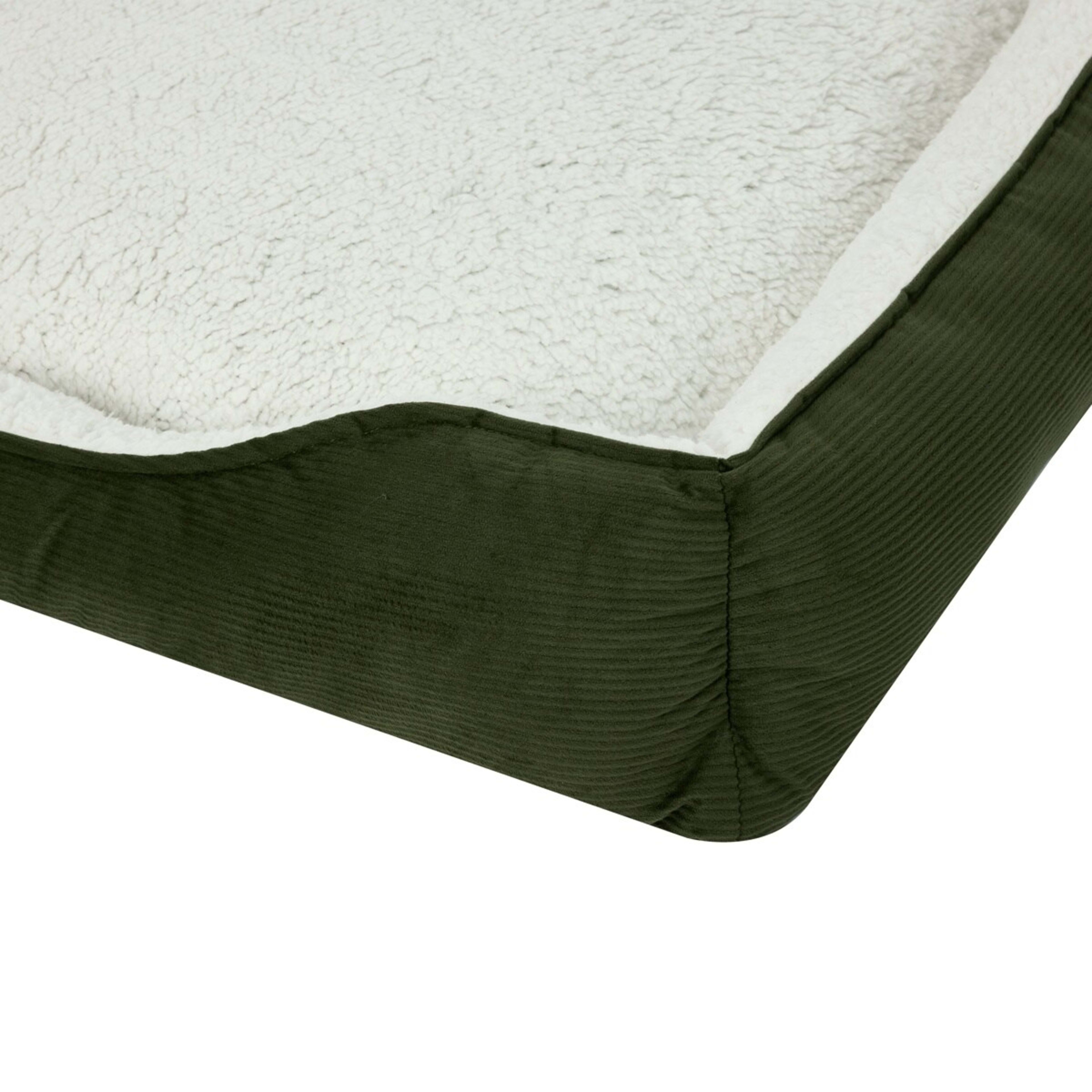 5 Pet Bed Lounge Corduroy - Extra Large, Green, 5 of 8