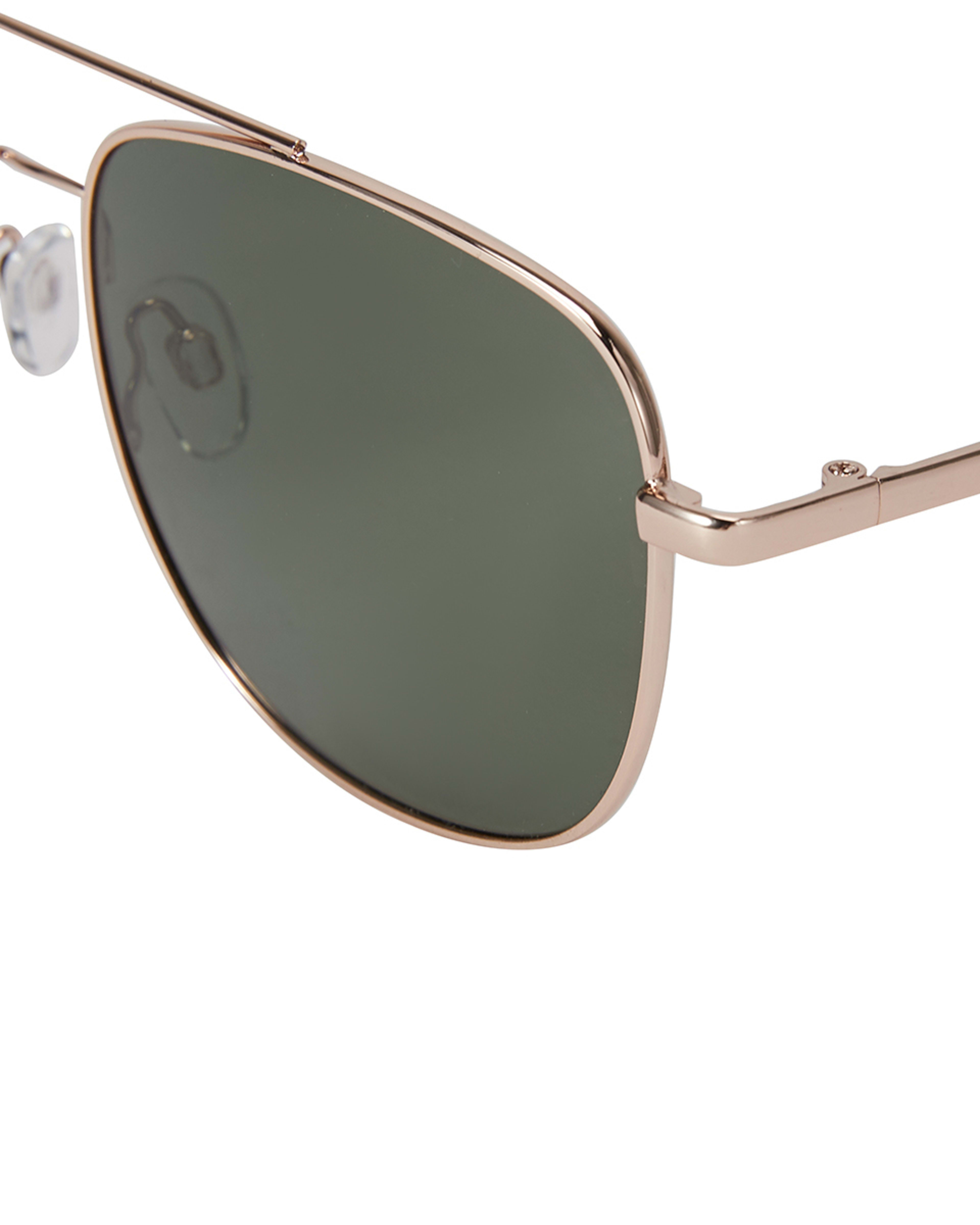 4 Classic Polarised Sunglasses Gold Black, 4 of 5