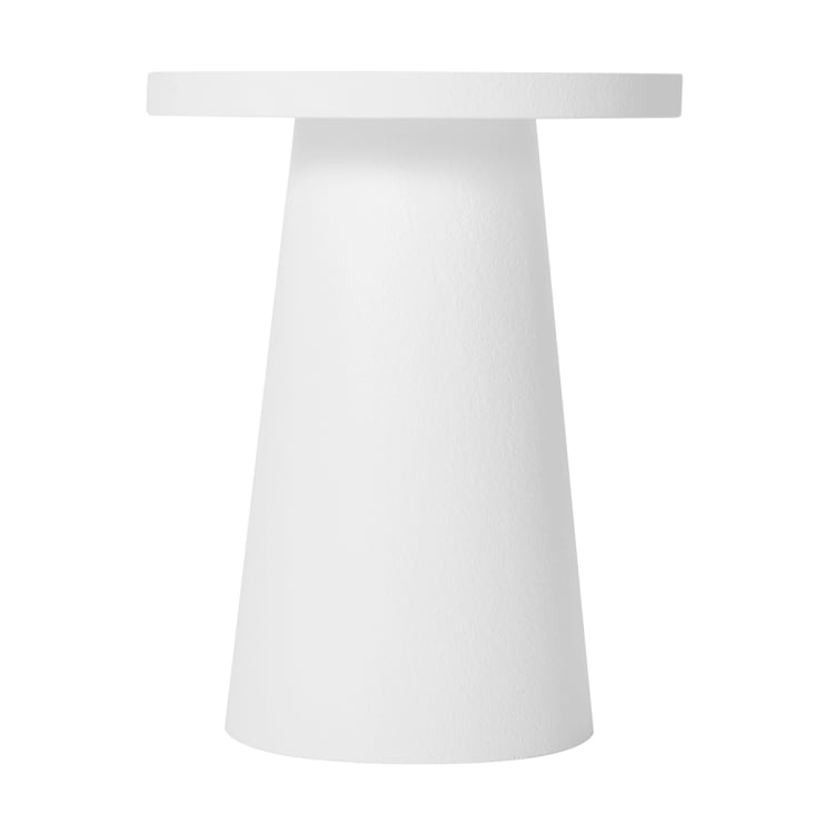 White Textured Side Table Kmart