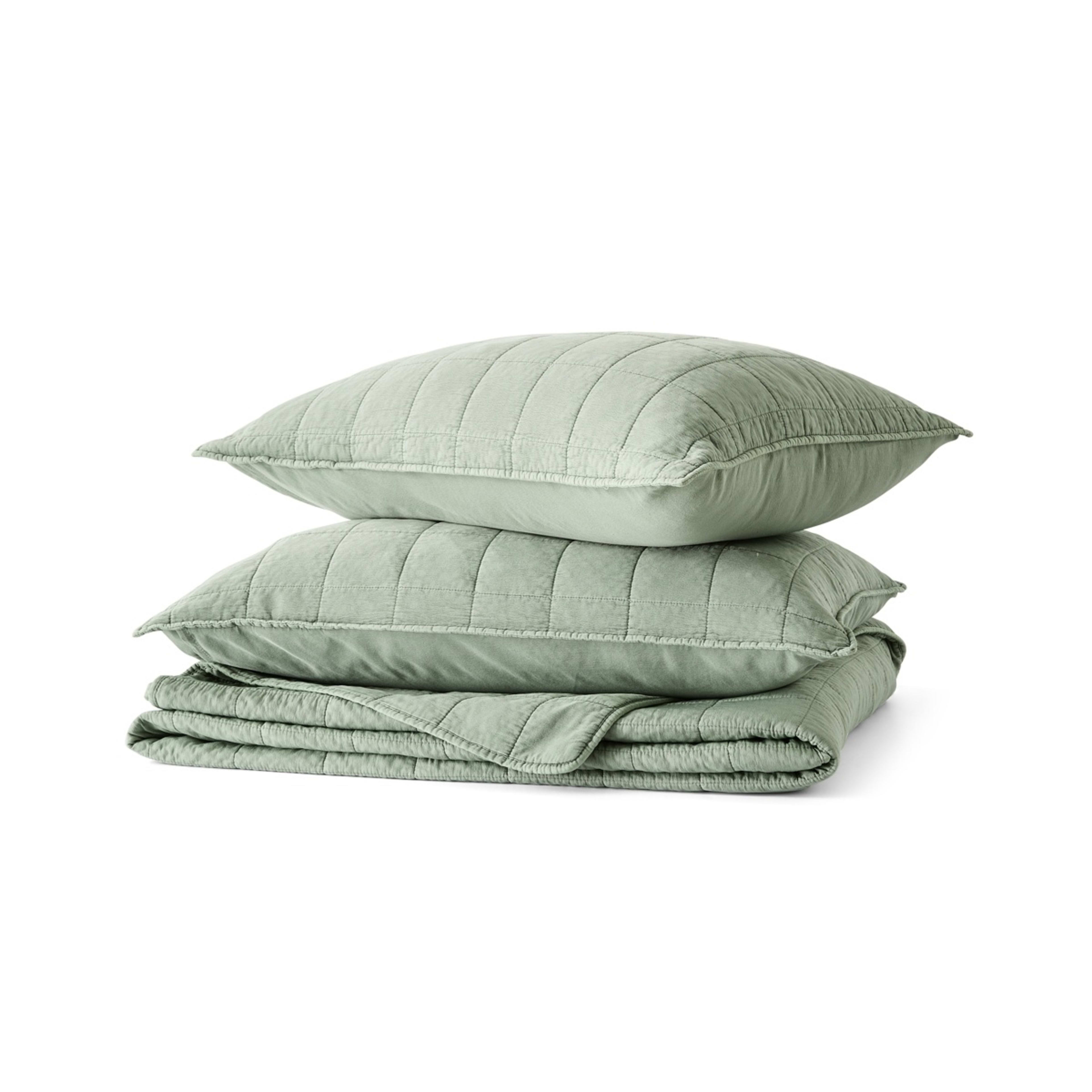 6 Hayden Coverlet Set - Queen/King Bed, Seagrass, 6 of 7