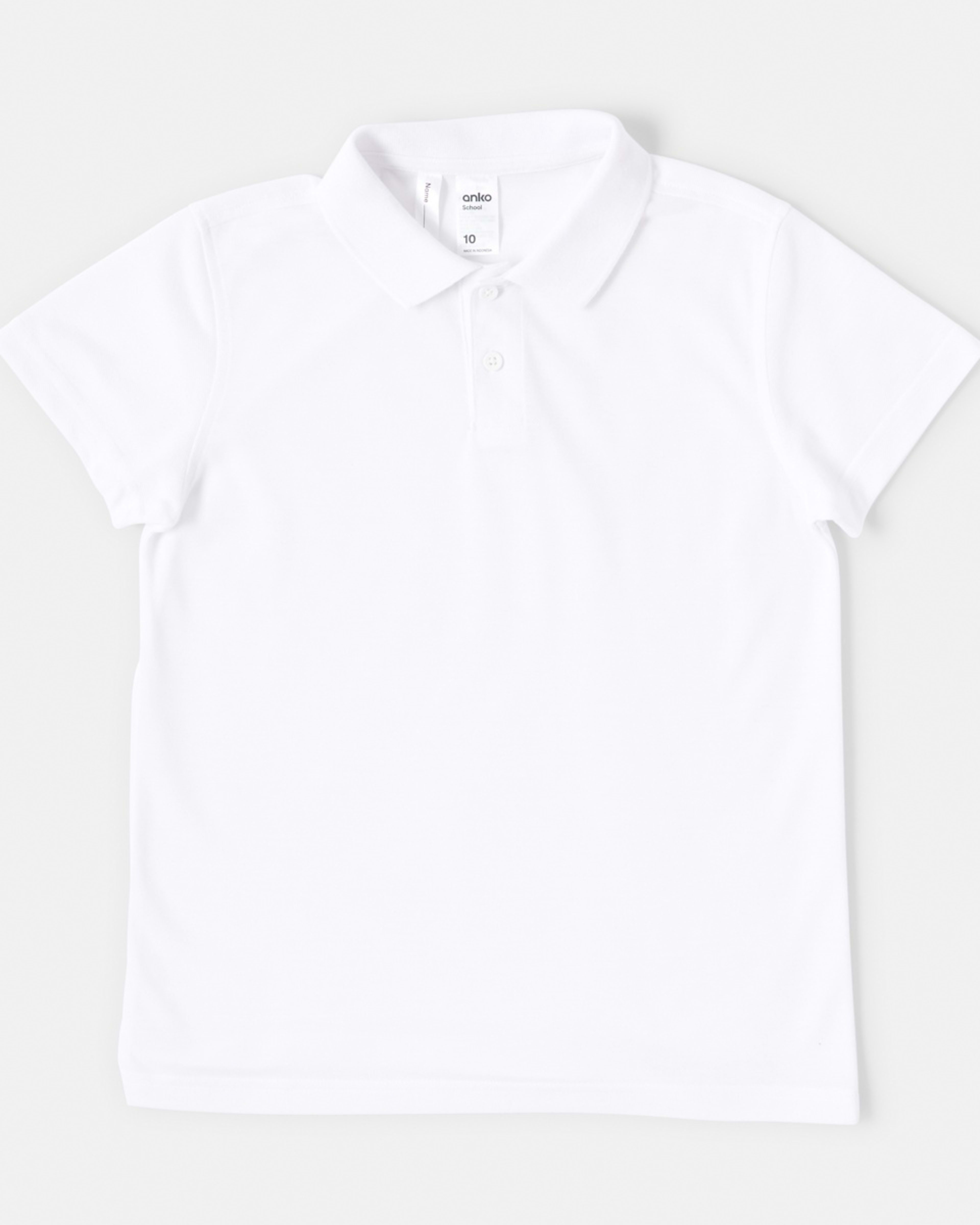 8 School Polo T-shirt White, 8 of 9