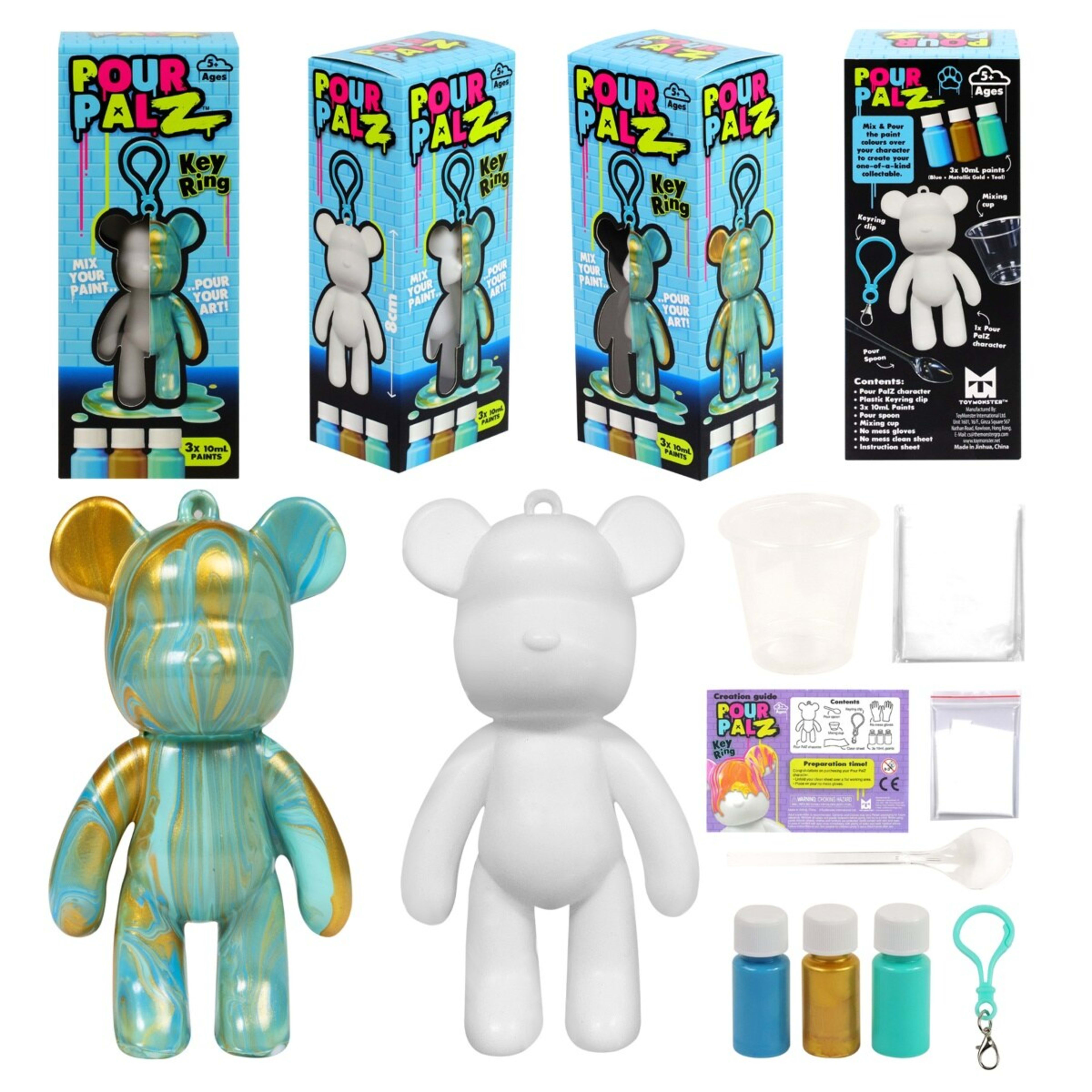 4 Pour PalZ Keyring - Assorted, 4 of 9