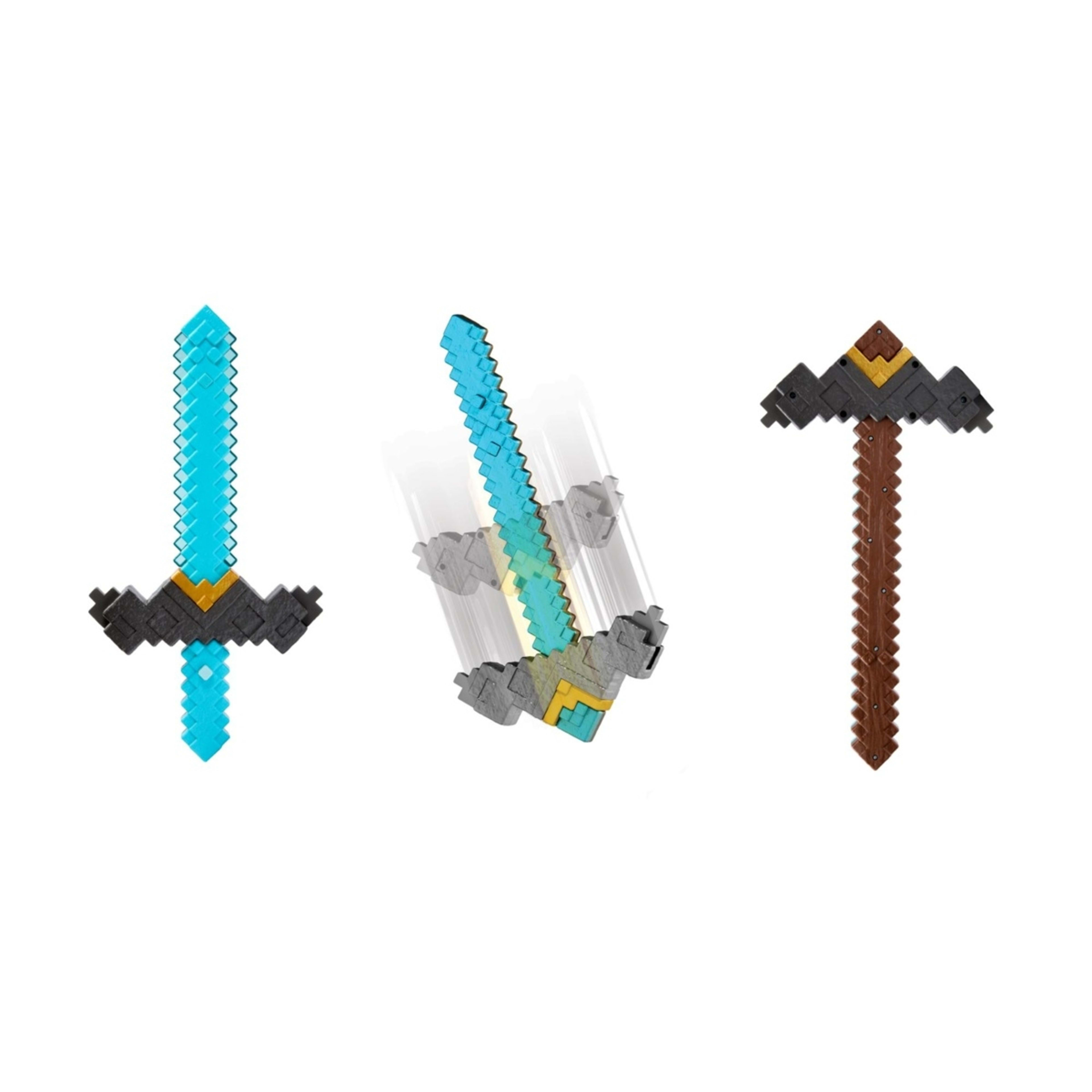 2 A Minecraft Movie 2-in-1 Click and Switch Sword and Pickaxe, 2 of 6