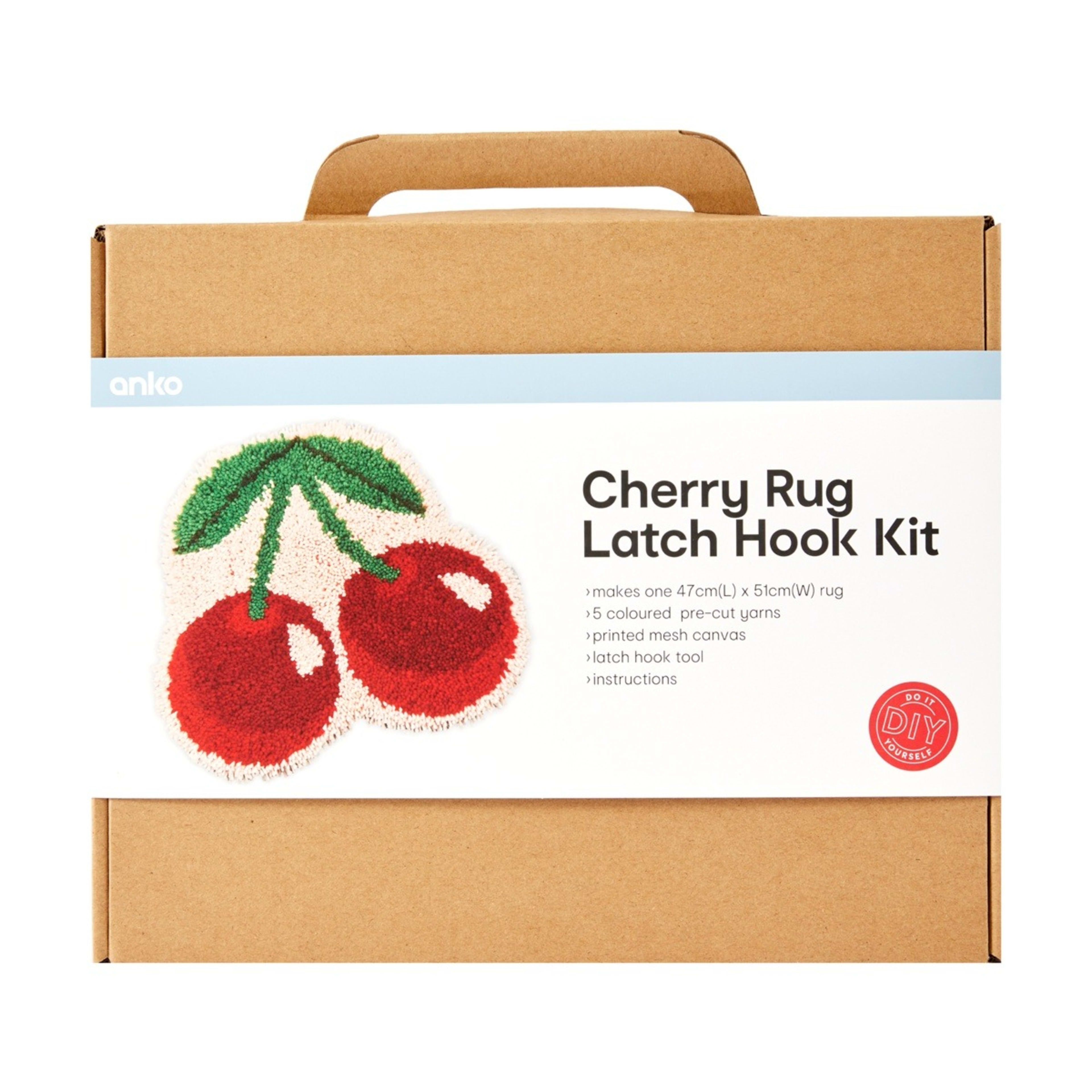 1 Cherry Rug Latch Hook Kit