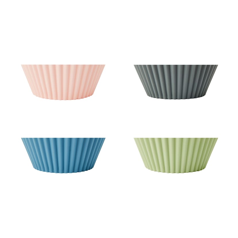 6 Pack Silicone Cupcake Liners Assorted Kmart