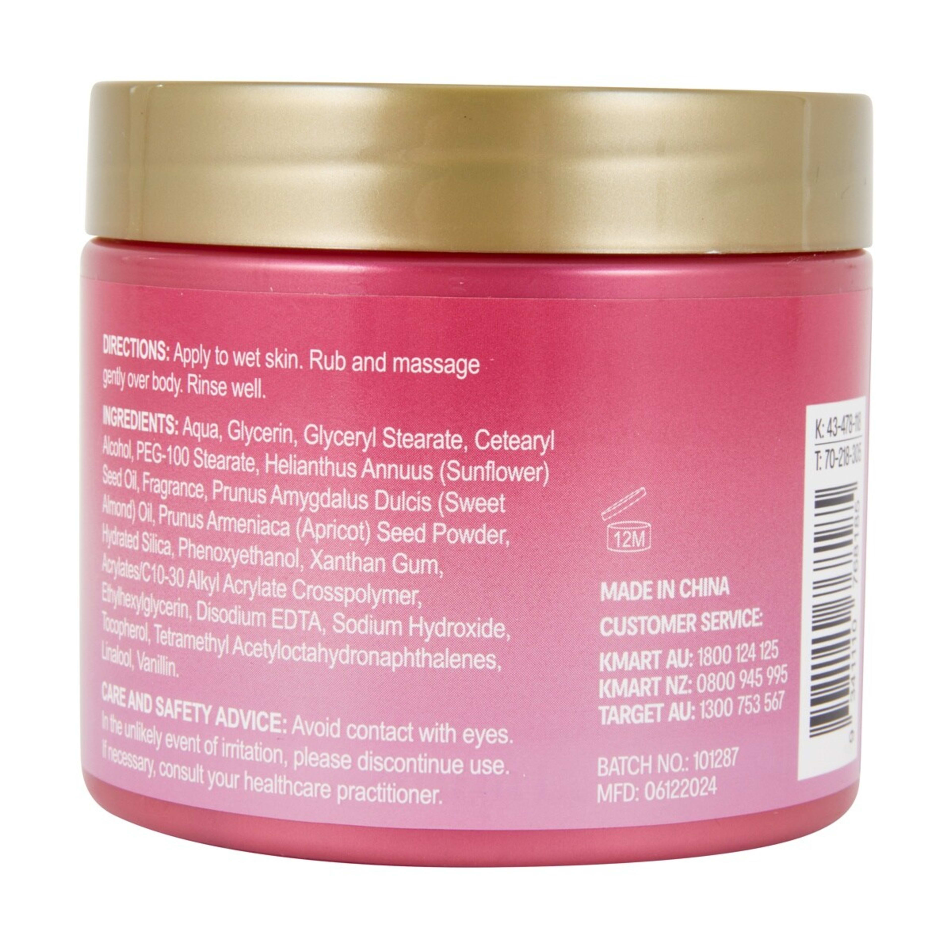 5 OXX Bodycare Pink Blossom Sweet Euphoria Body Scrub 200ml - Strawberry, Violet and Sandalwood, 5 of 5