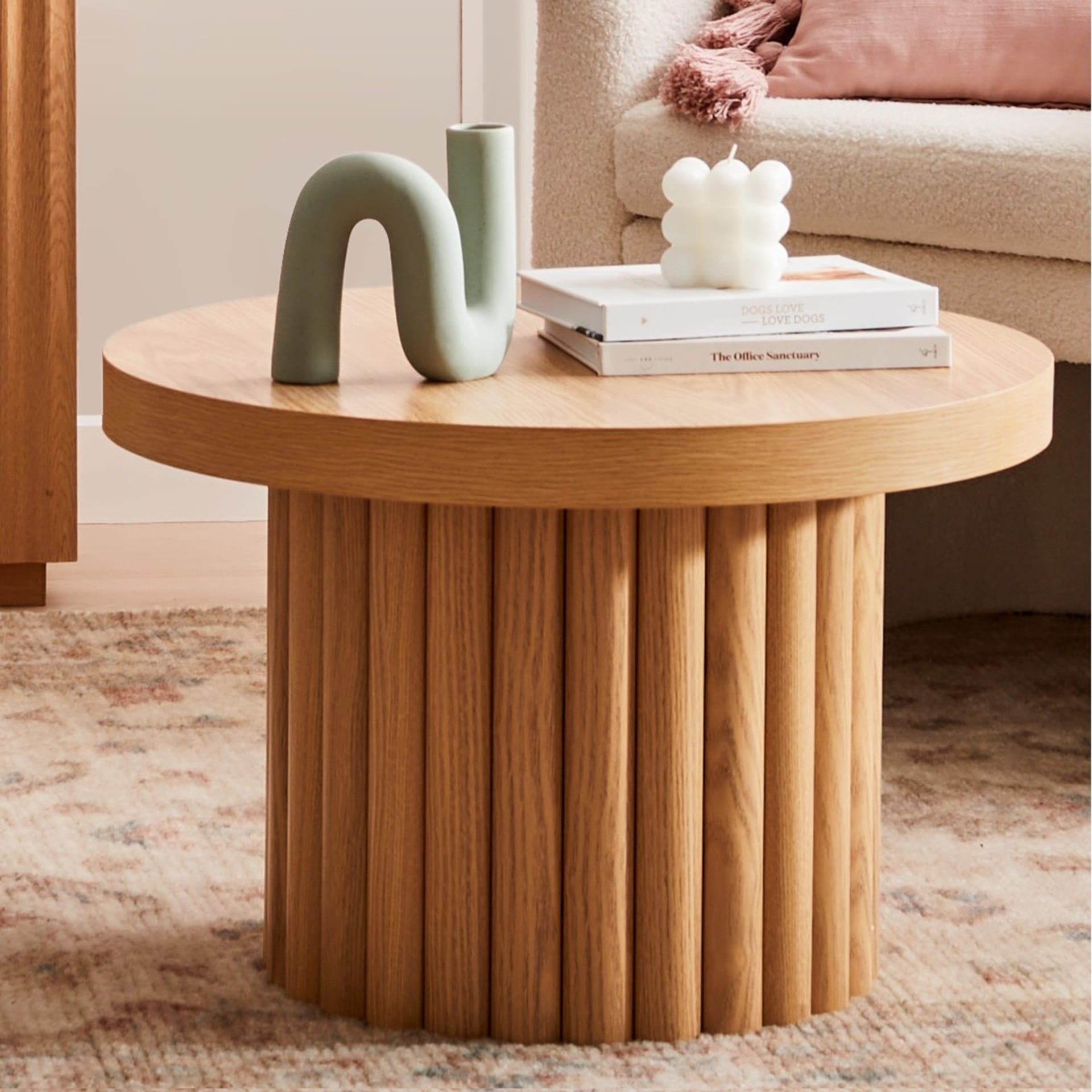 Chunky Ribbed Coffee Table Kmart