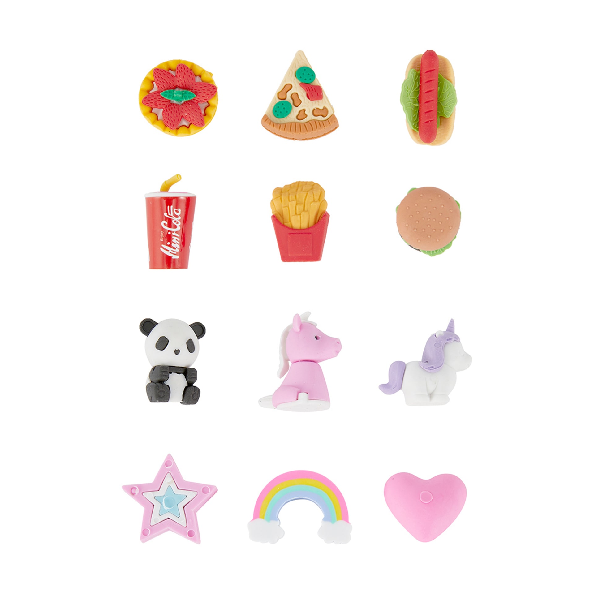 Eraser Set Assorted Kmart