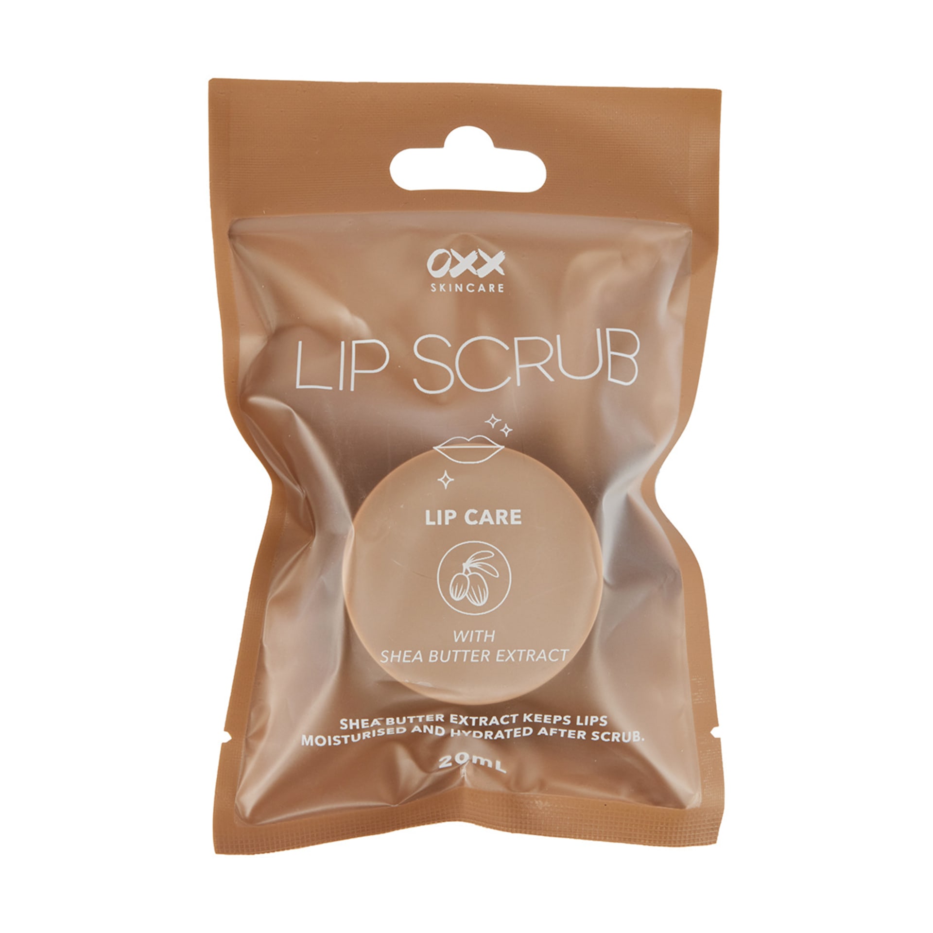 OXX Skincare Lip Scrub 20ml Shea Butter Extract Kmart NZ