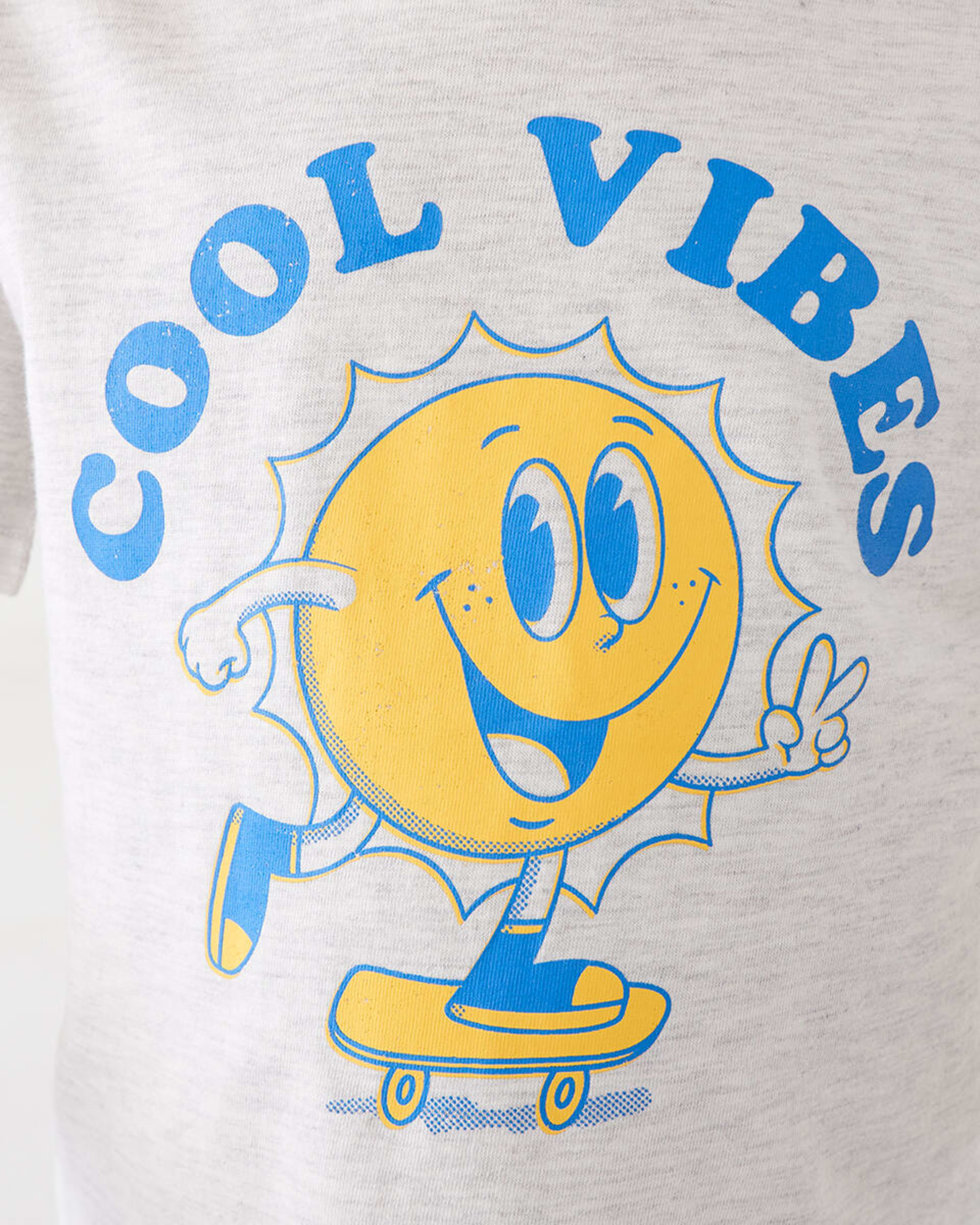 4 Chest Print T-shirt White Sun, 4 of 8