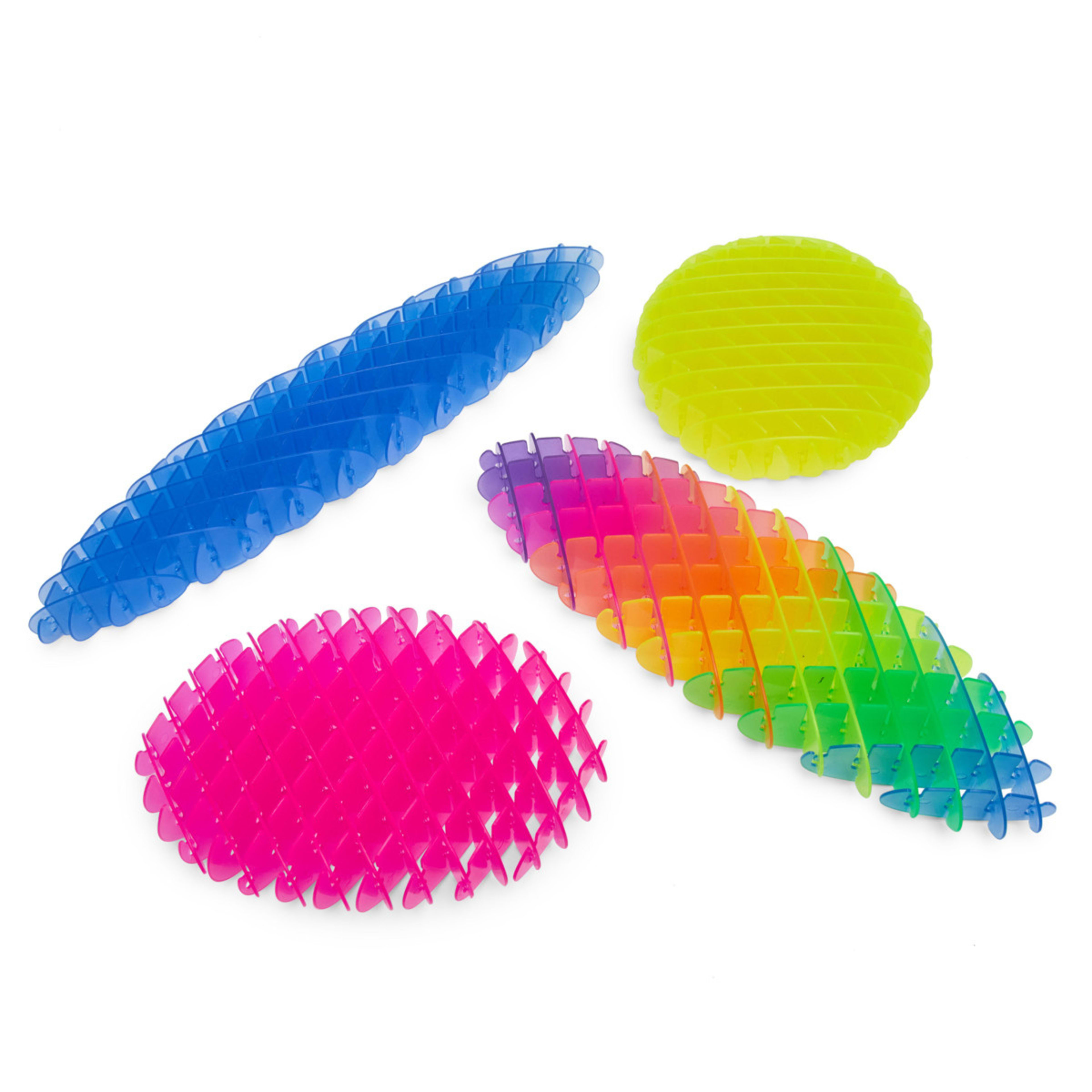 1 ToyMania Large Fidget Worm Shape Shifters Sensory Toy - Assorted