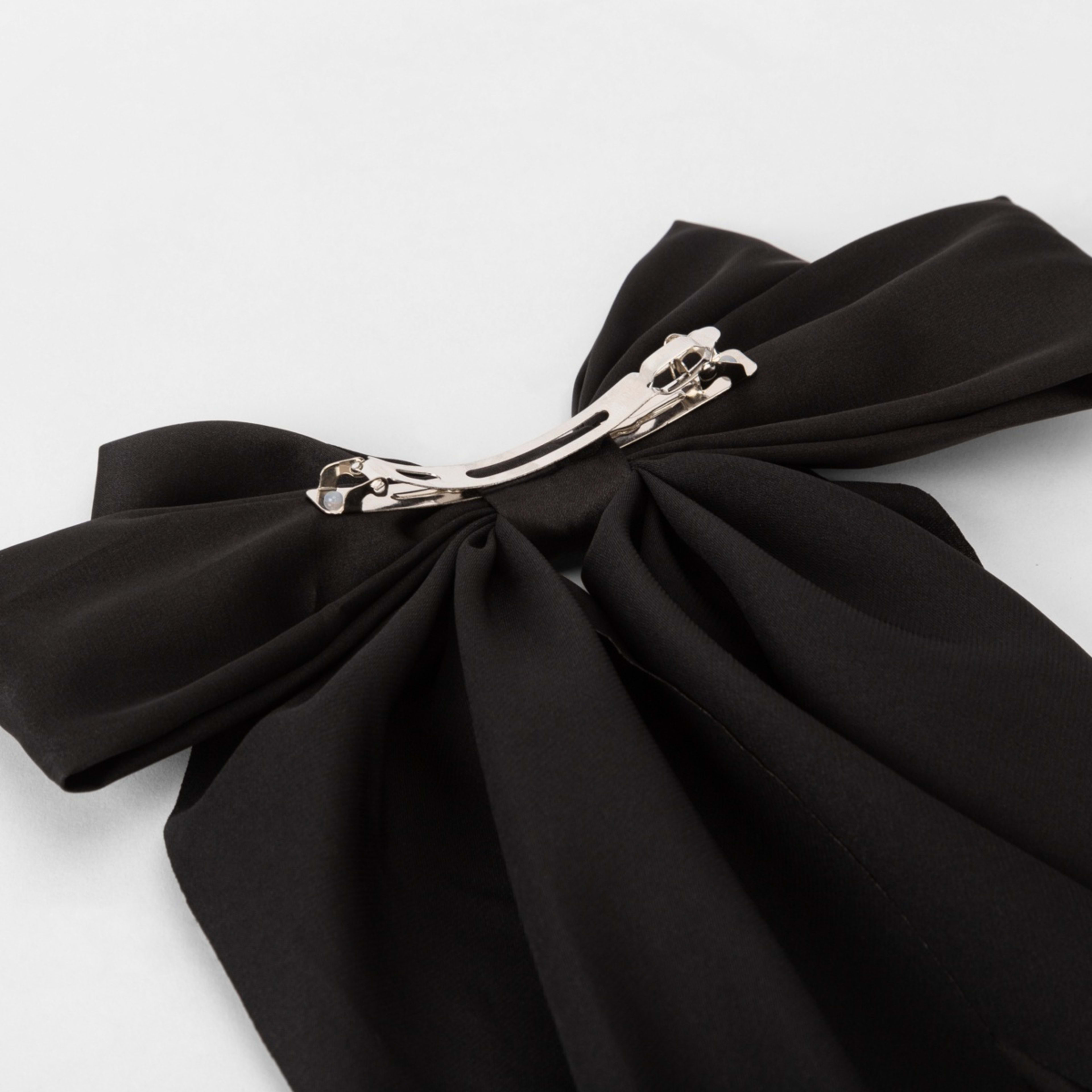 Black Barrette Large Bow Hair Clip Kmart