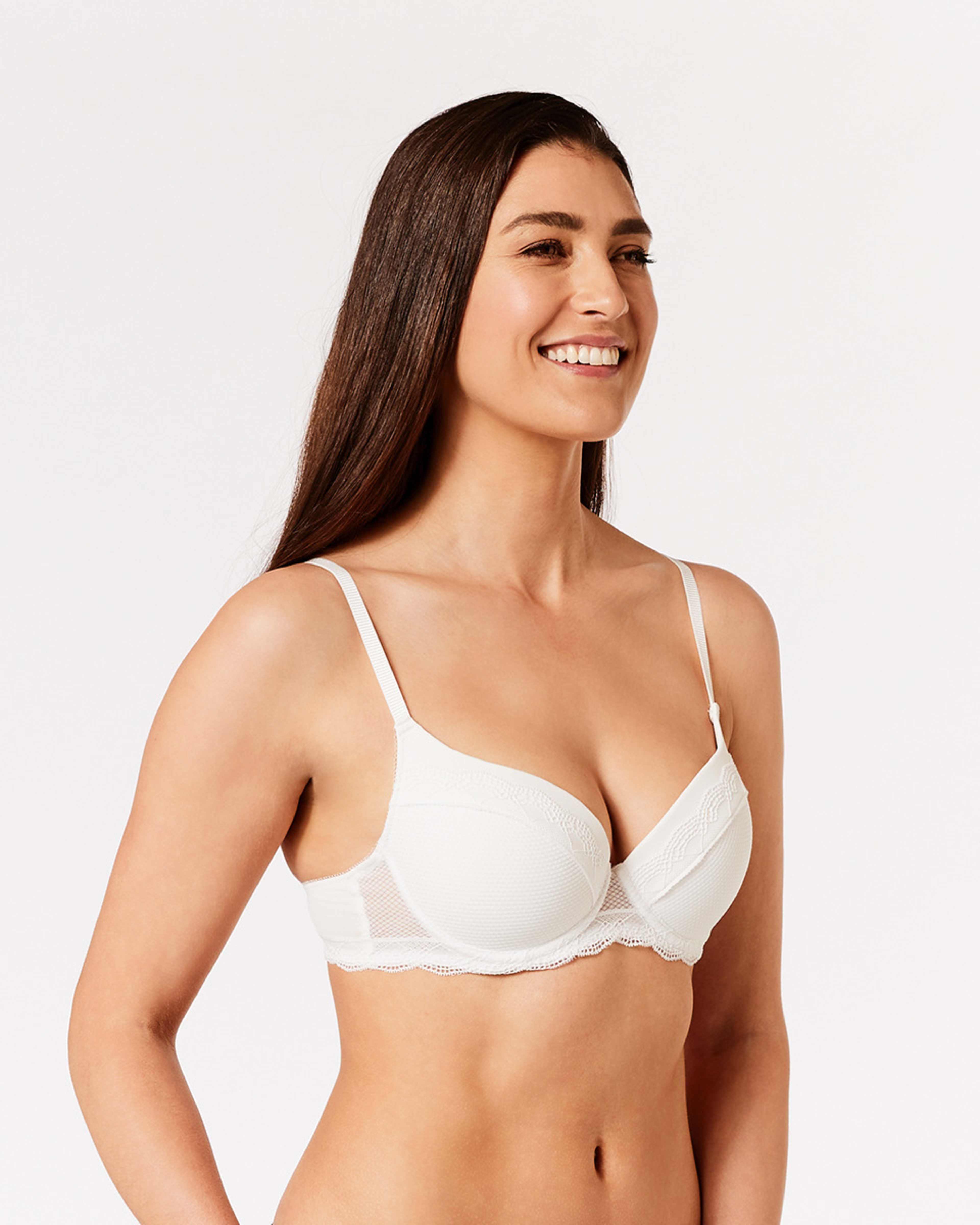 2 Double Push-Up Lace Bra OFF WHITE, 2 of 4