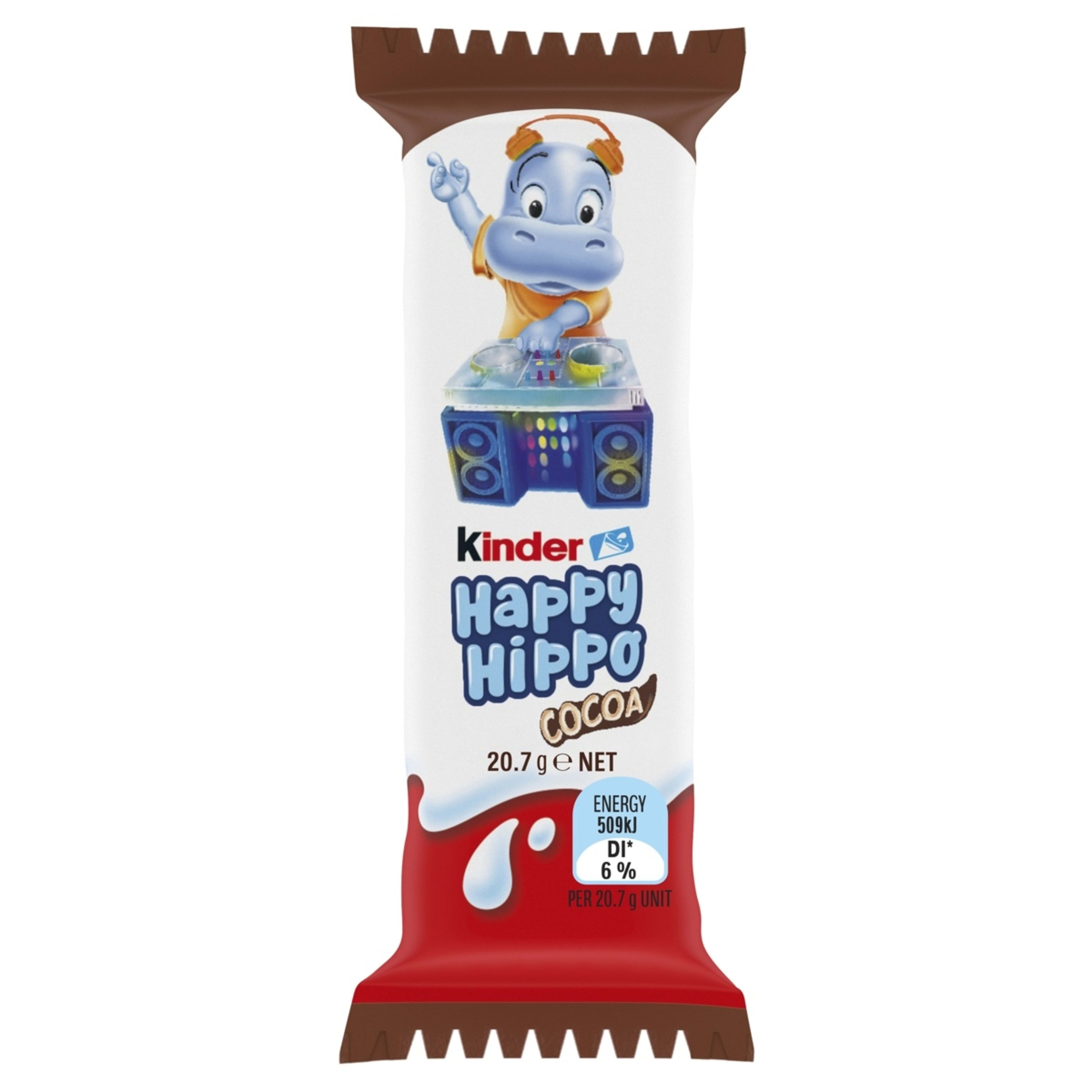 5 Kinder Happy Hippo Cocoa Single Biscuit Bar 20.7g - Assorted, 5 of 8