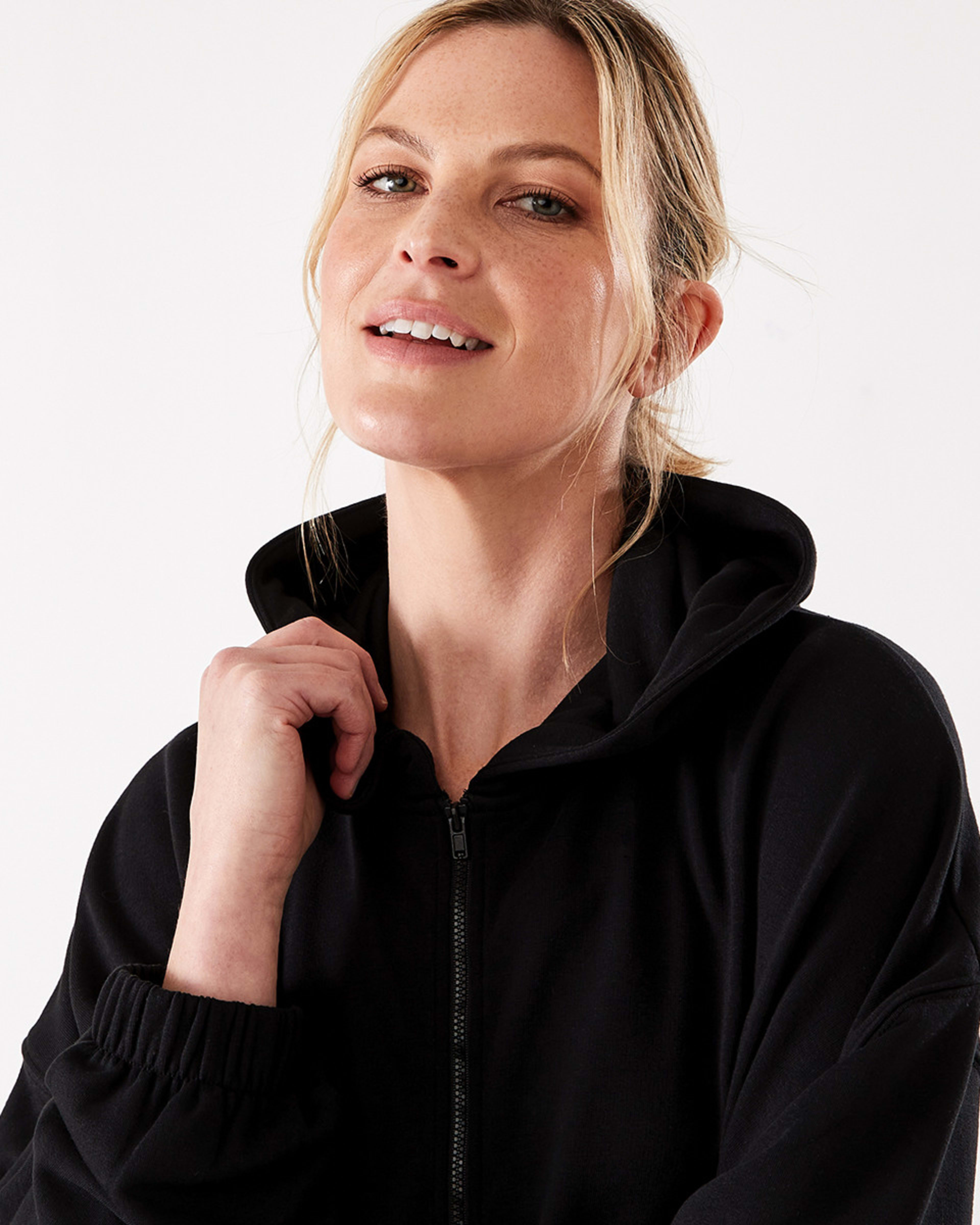Active Womens Cropped Zip Hoodie Kmart
