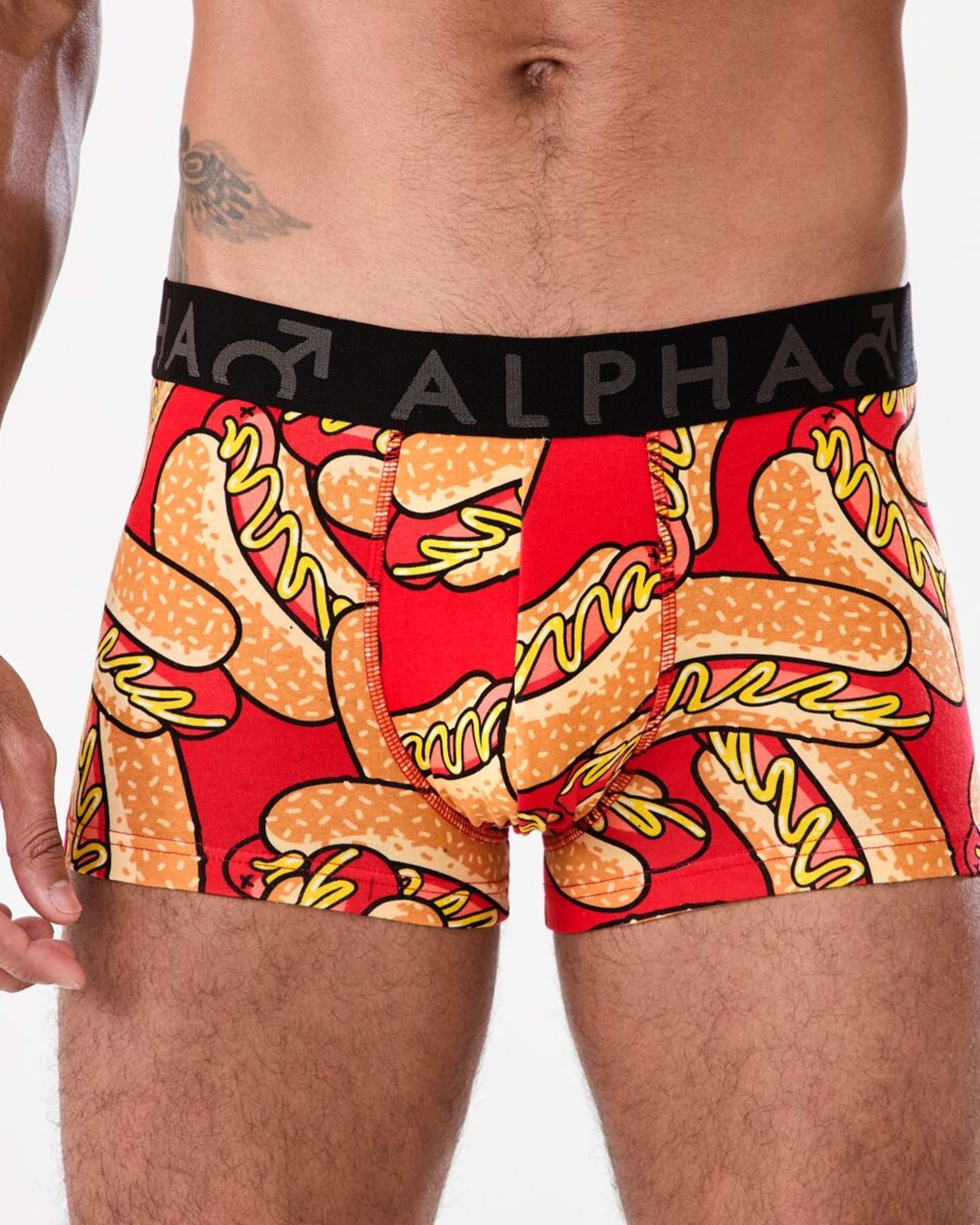 2 3 Pack Print Plain Trunks HOT DOGGETY, 2 of 8