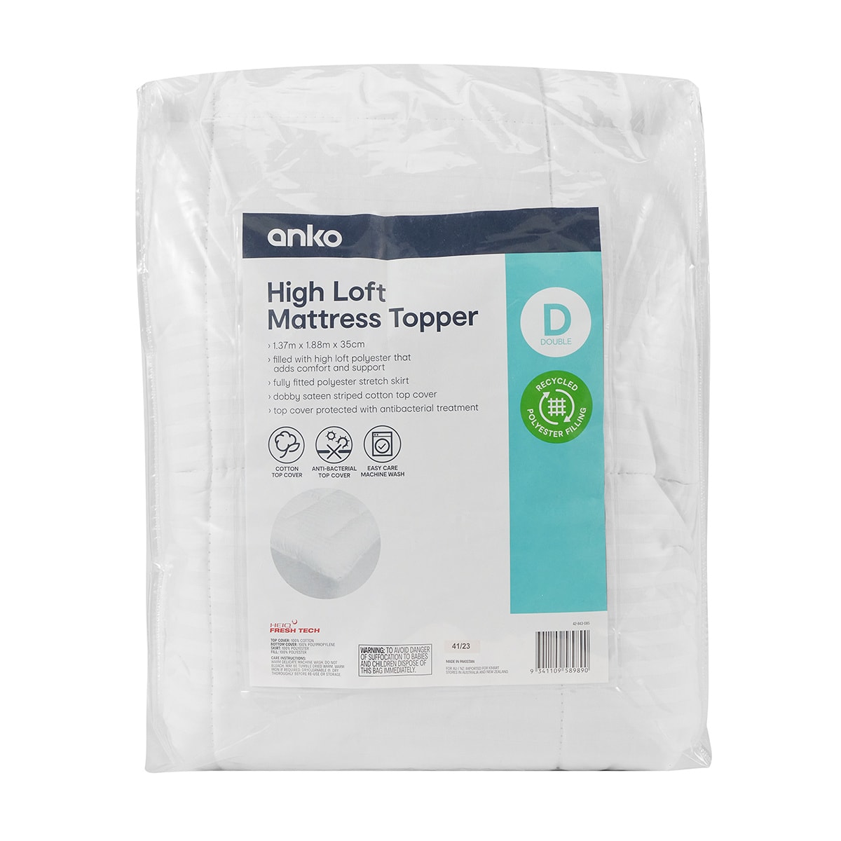 Pillow top 2025 mattress topper kmart