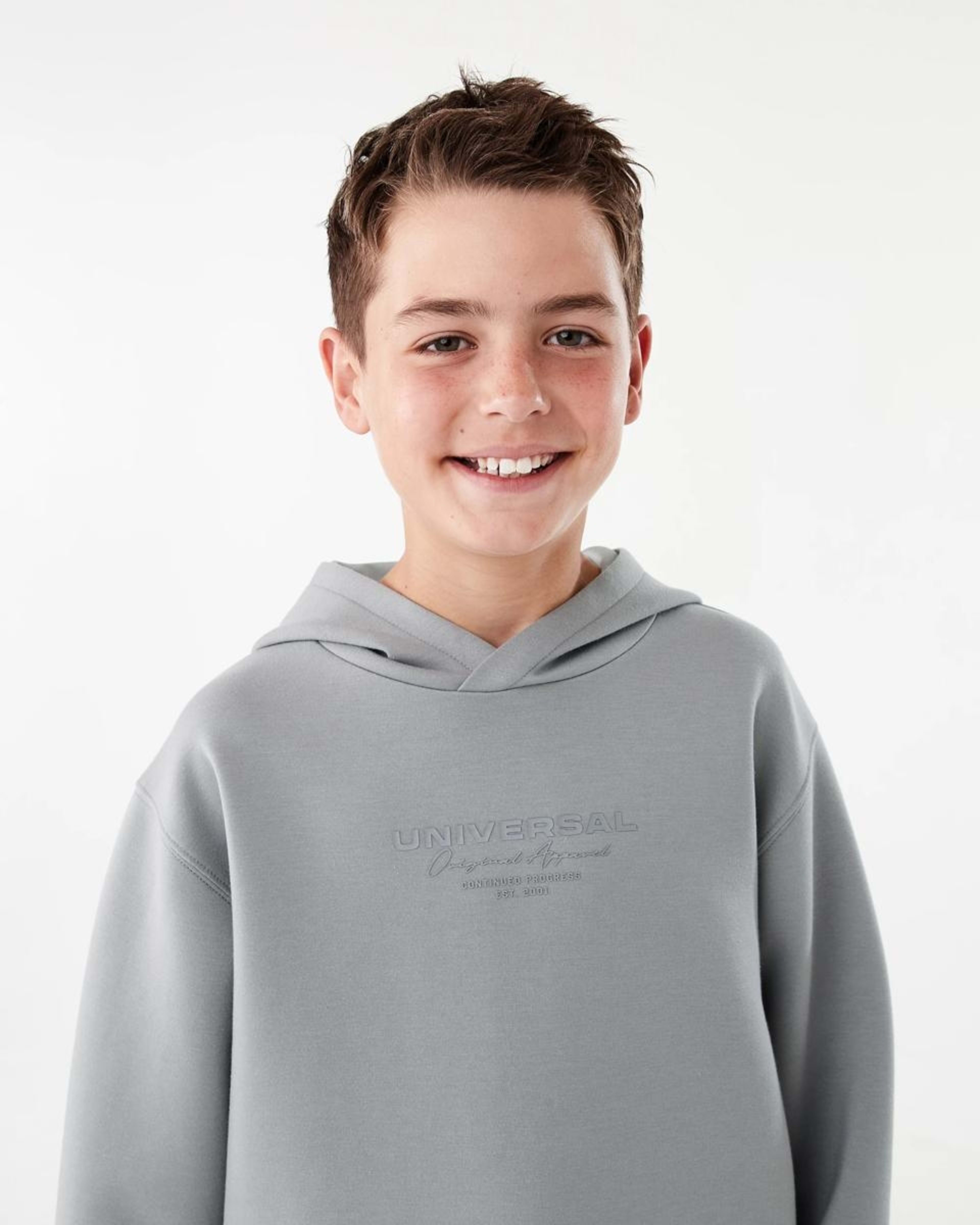 3 Active Kids Print Hoodie Gry Active, 3 of 7