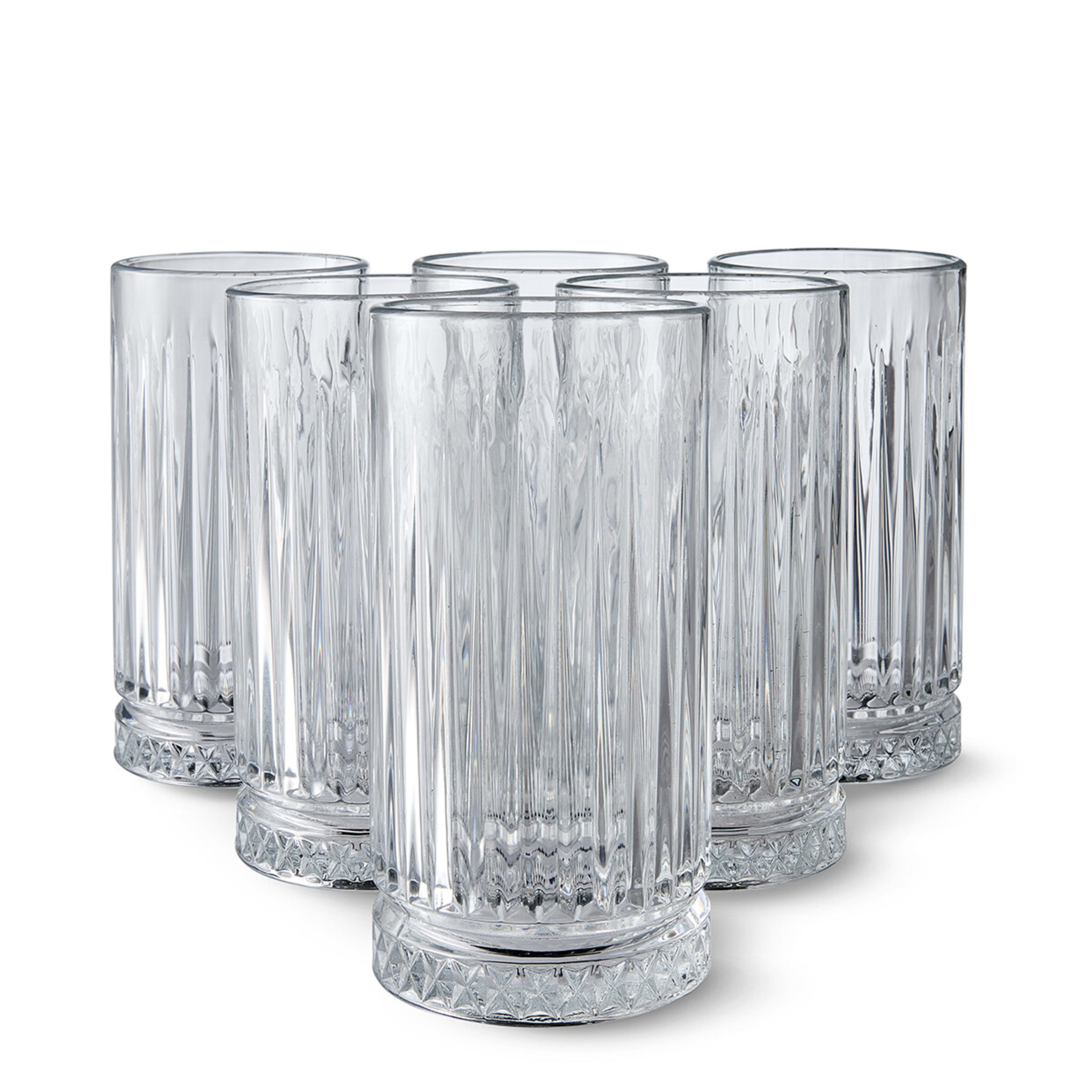 6 Clear Manhattan Hiball Glasses - Kmart
