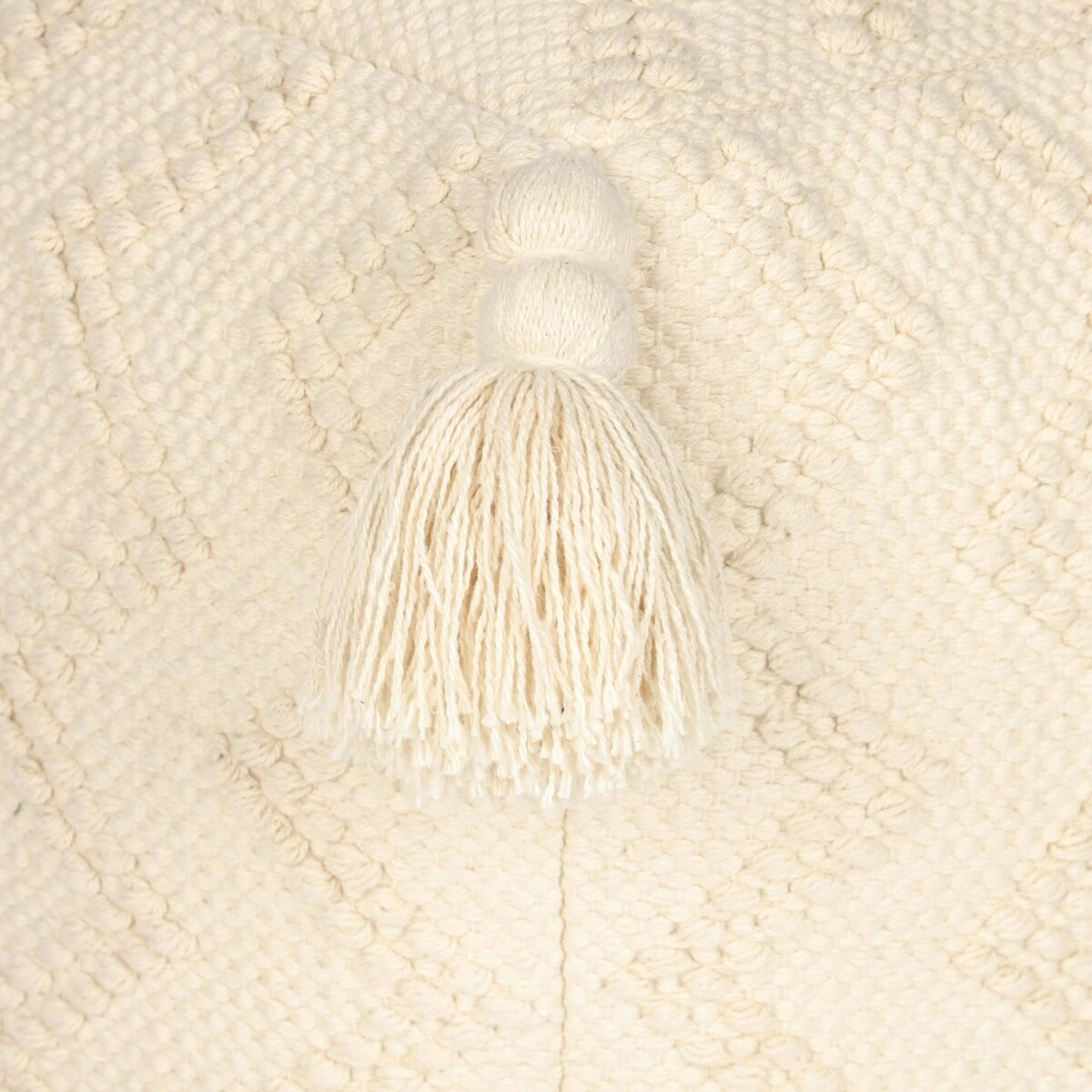 7 Faye Tassel Ottoman - Natural, 7 of 7