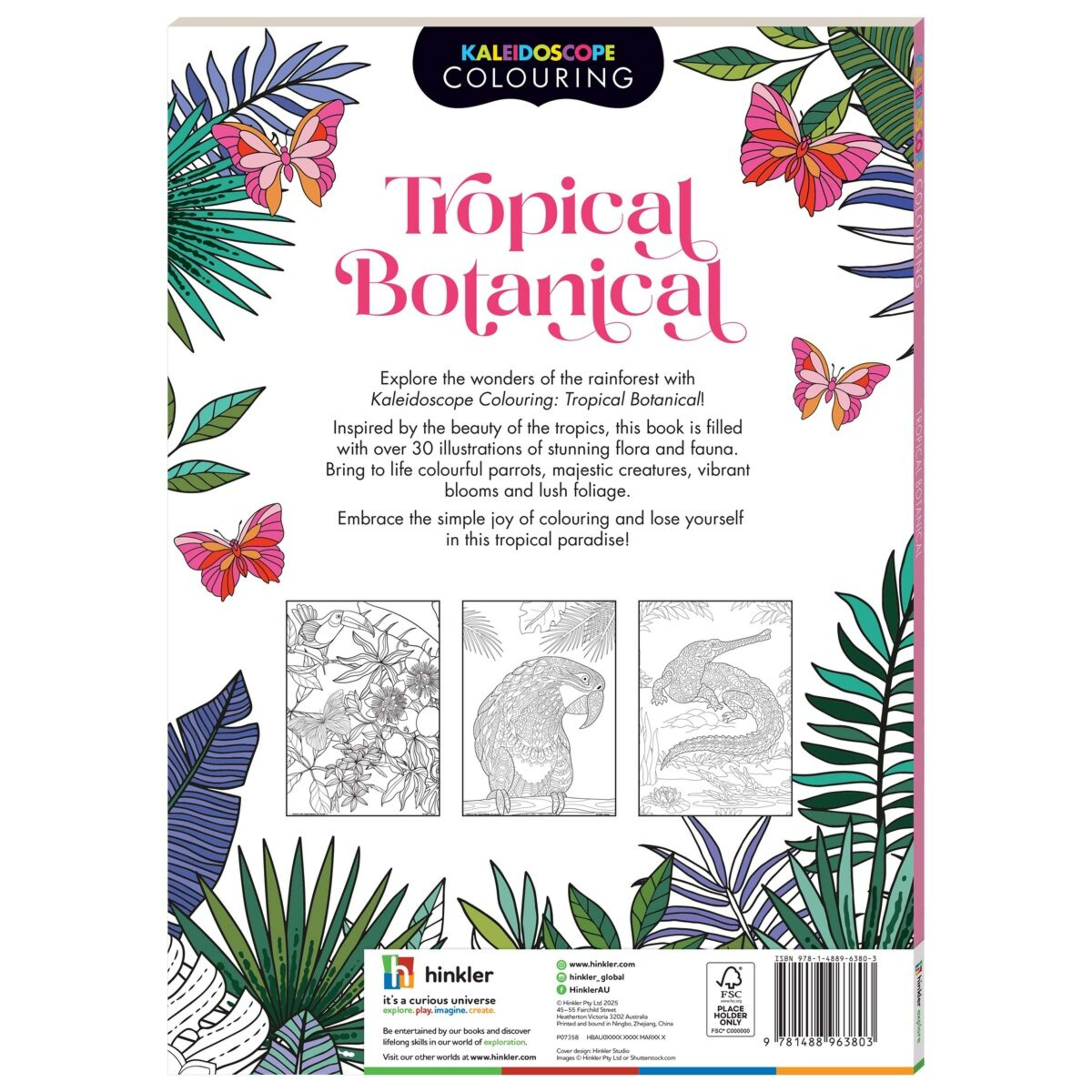 2 Kaleidoscope Colouring: Tropical Botanical - Book, 2 of 5